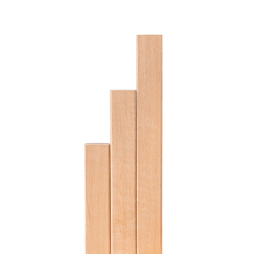 PROSAUNAS Alder 2" x 2" (28mm x 36mm) 10' Natural Alder Wood Trim Moulding