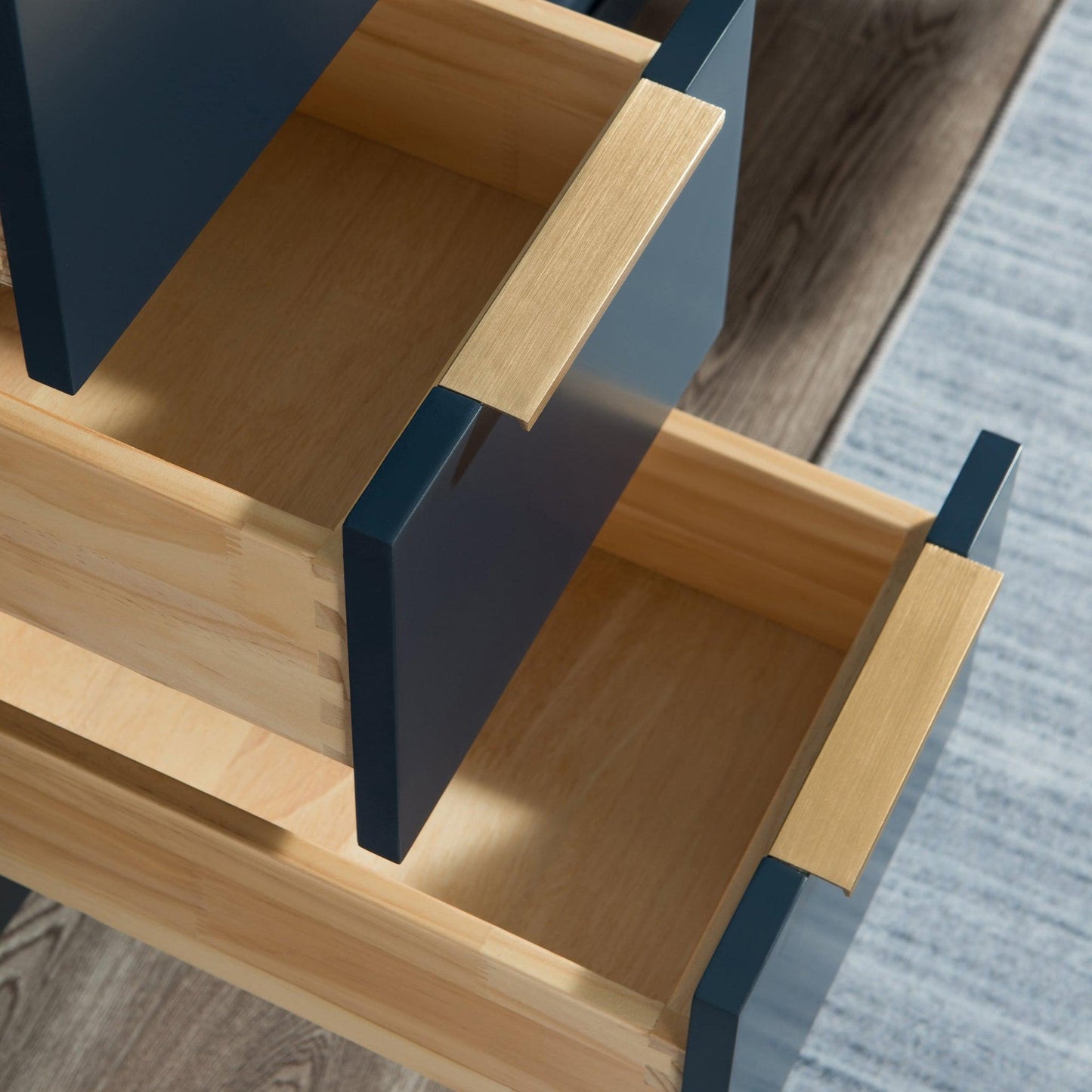 Water Creation Elizabeth 60" Double Sink Carrara White Marble Vanity In Monarch Blue