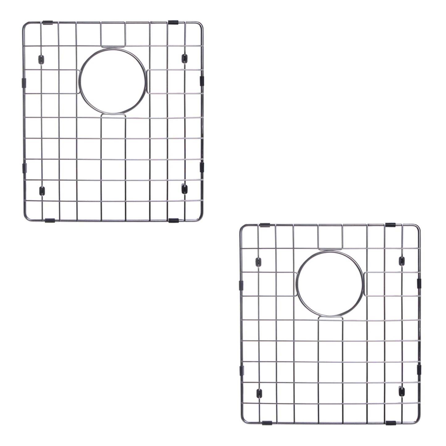 Water Creation Zero Radius 50/50 Double Bowl Stainless Steel Hand Made Undermount 31 Inch X 18 Inch Sink With Drains, Strainers, And Bottom Grids
