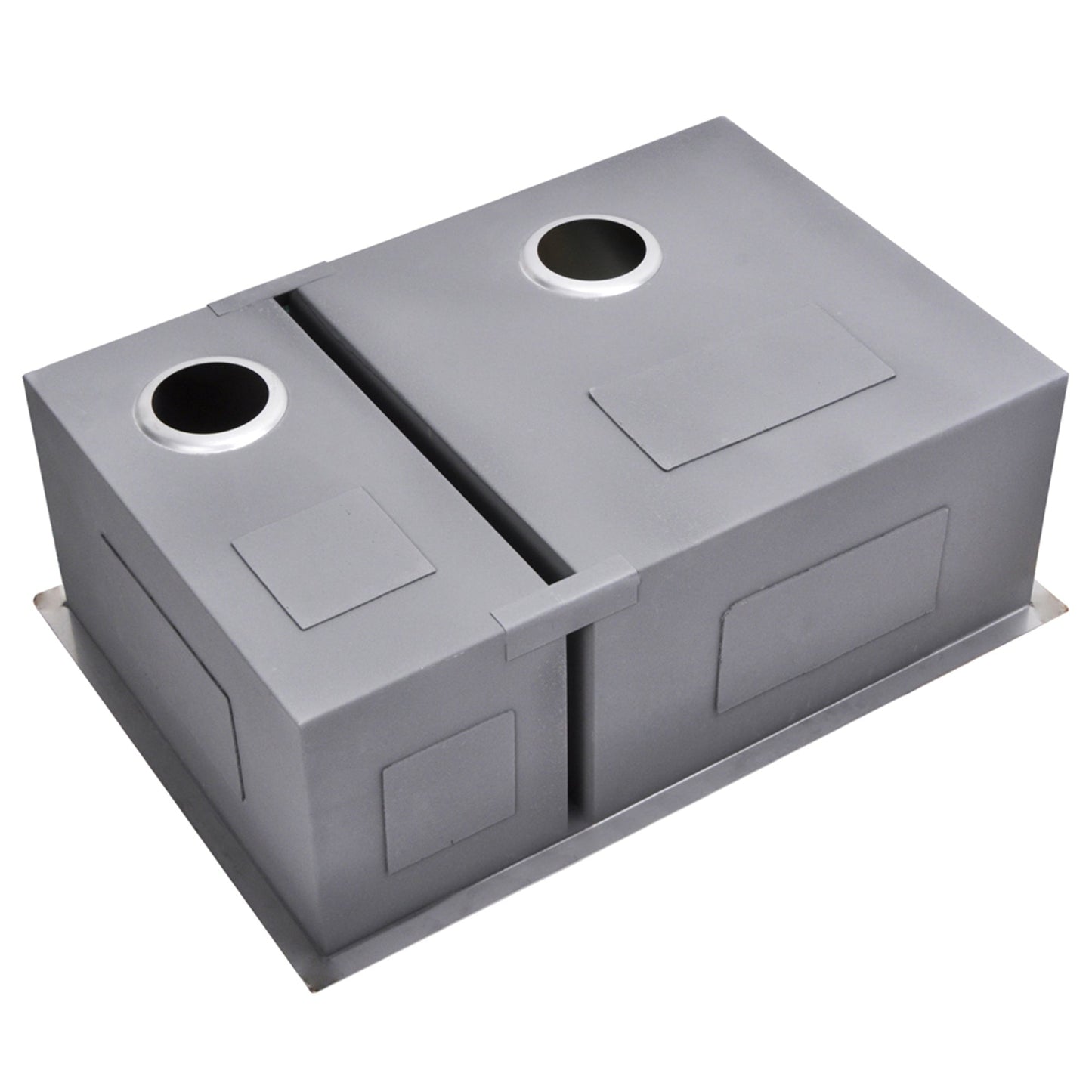 Water Creation Zero Radius 70/30 Double Bowl Stainless Steel Hand Made Undermount 29 Inch X 20 Inch Sink