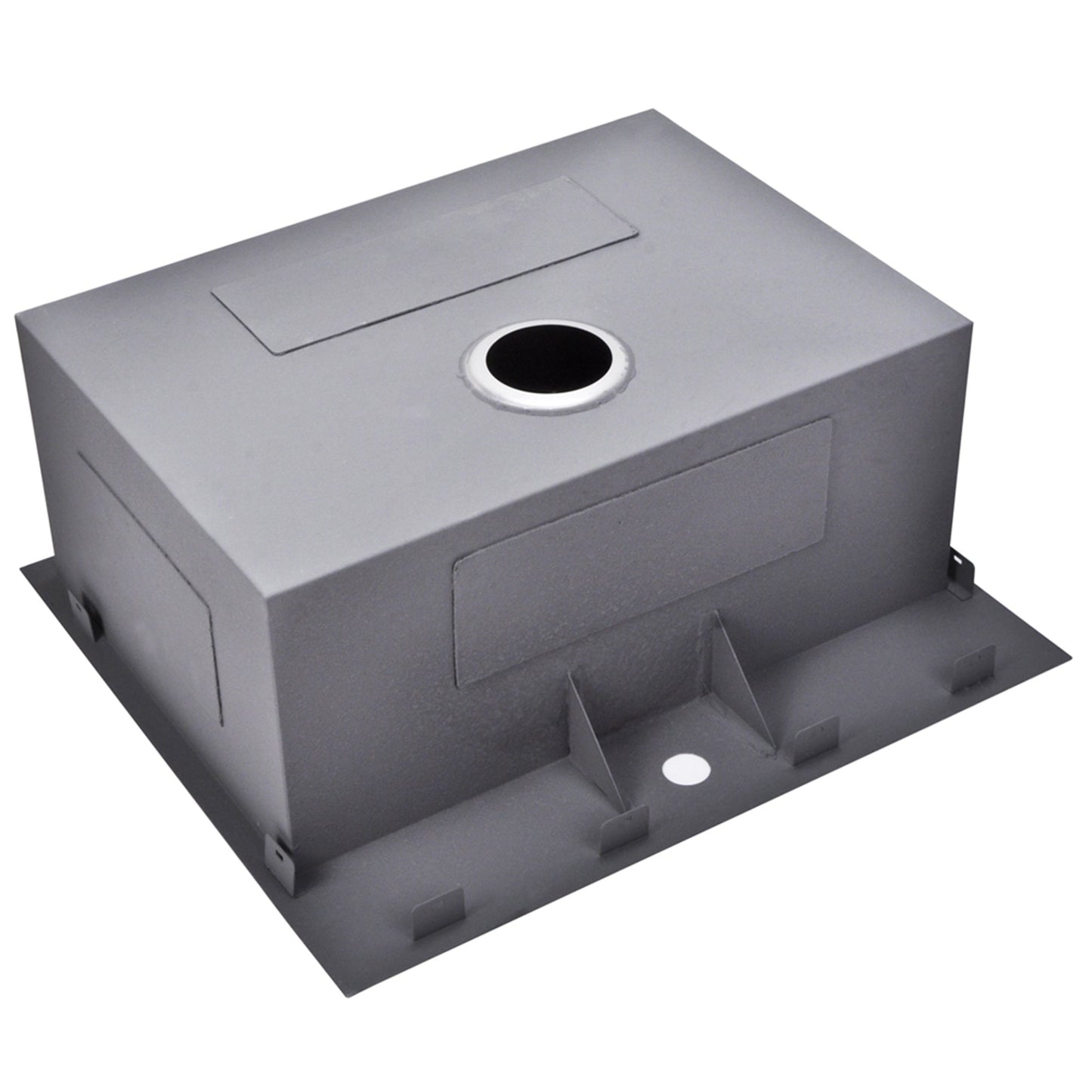 Water Creation Zero Radius Single Bowl Stainless Steel Hand Made Drop In 25 Inch X 22 Inch Sink