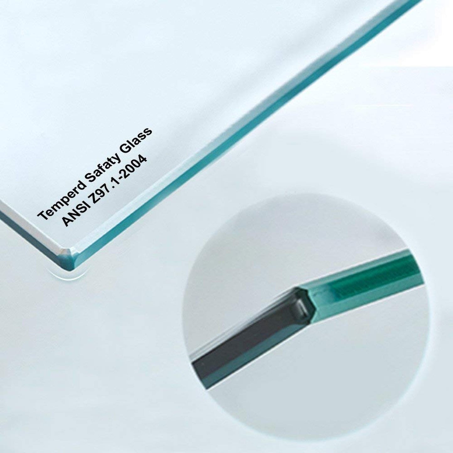 WoodBridge 72" W x 76" H Clear Tempered Glass Frameless Shower Door With Brushed Nickel Hardware Finish