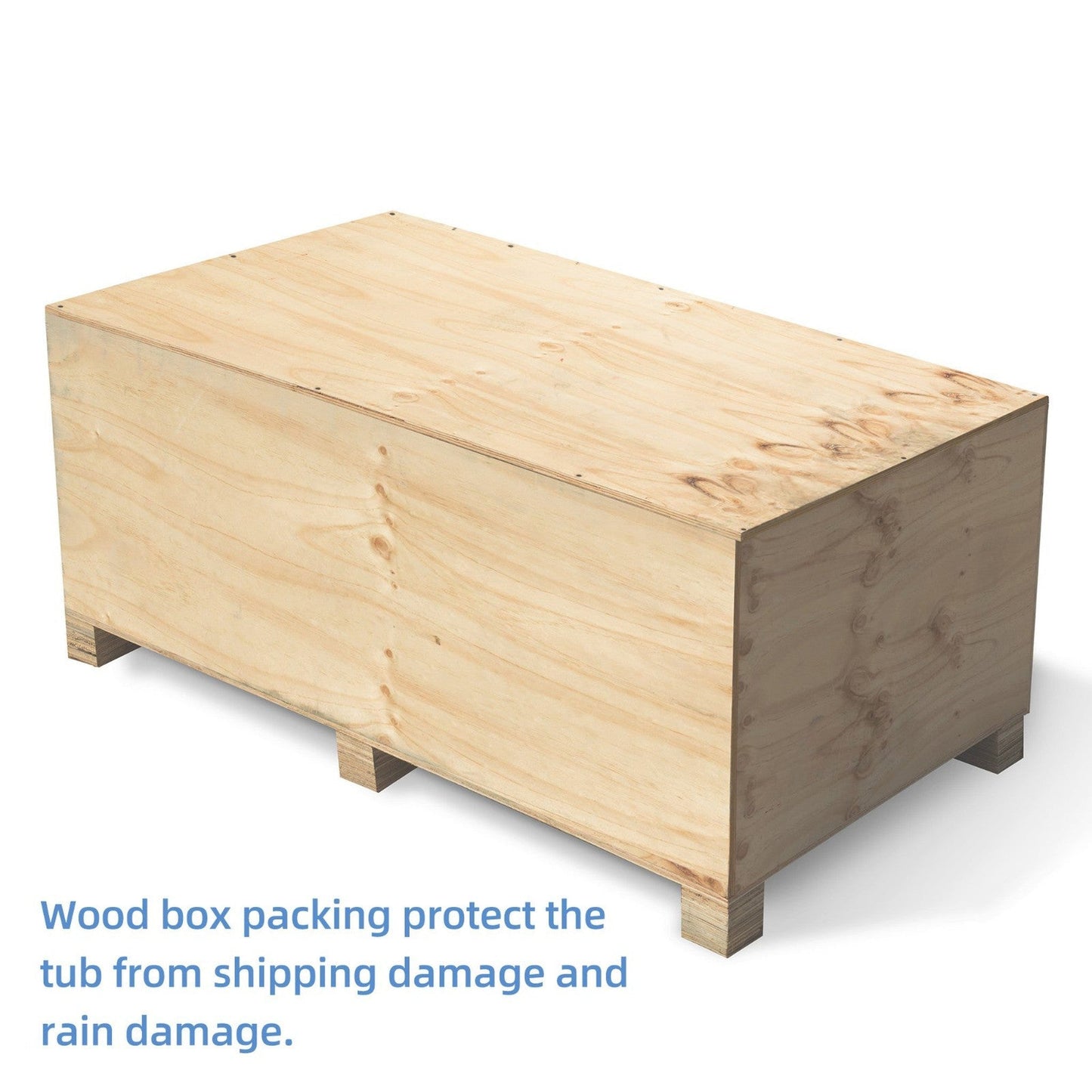 WoodBridge B0045 67" Matte White Luxury Contemporary Solid Surface Freestanding Bathtub With F-0004 Chrome Tub Filler and Caddy Tray