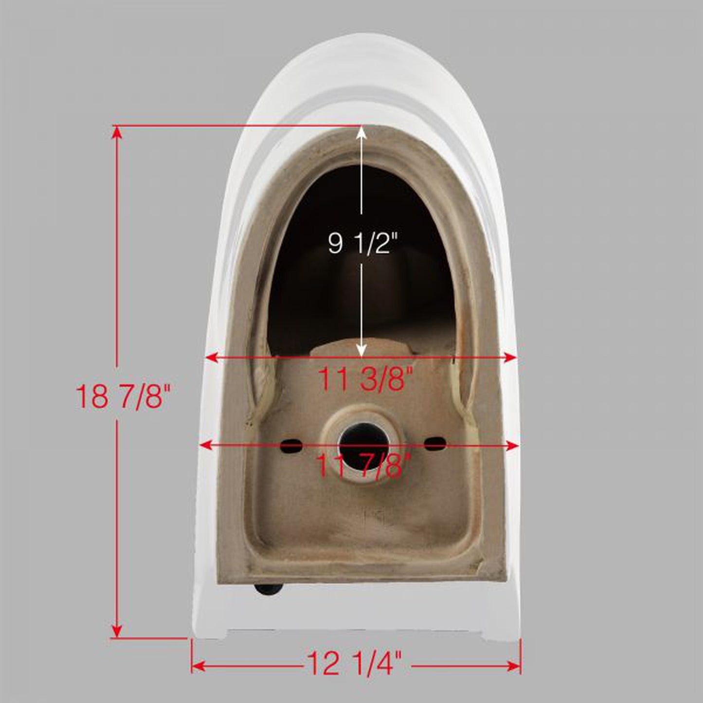 WoodBridge T-0042 White One Piece 1.1GPF/1.6 GPF Dual Flush Elongated Toilet With Non-Electric Toilet Seat