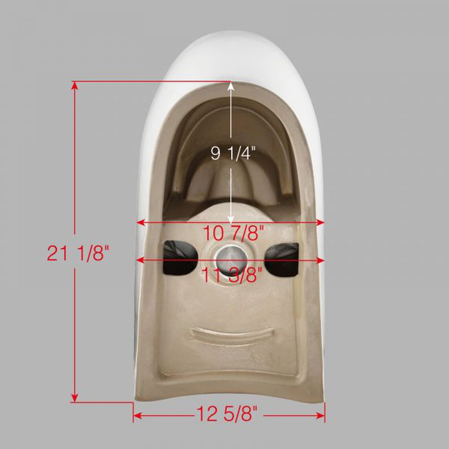 WoodBridge T-0045 White Modern One Piece Elongated High Effiency Toilet With Manual Operated Soft-Closed Toilet Seat