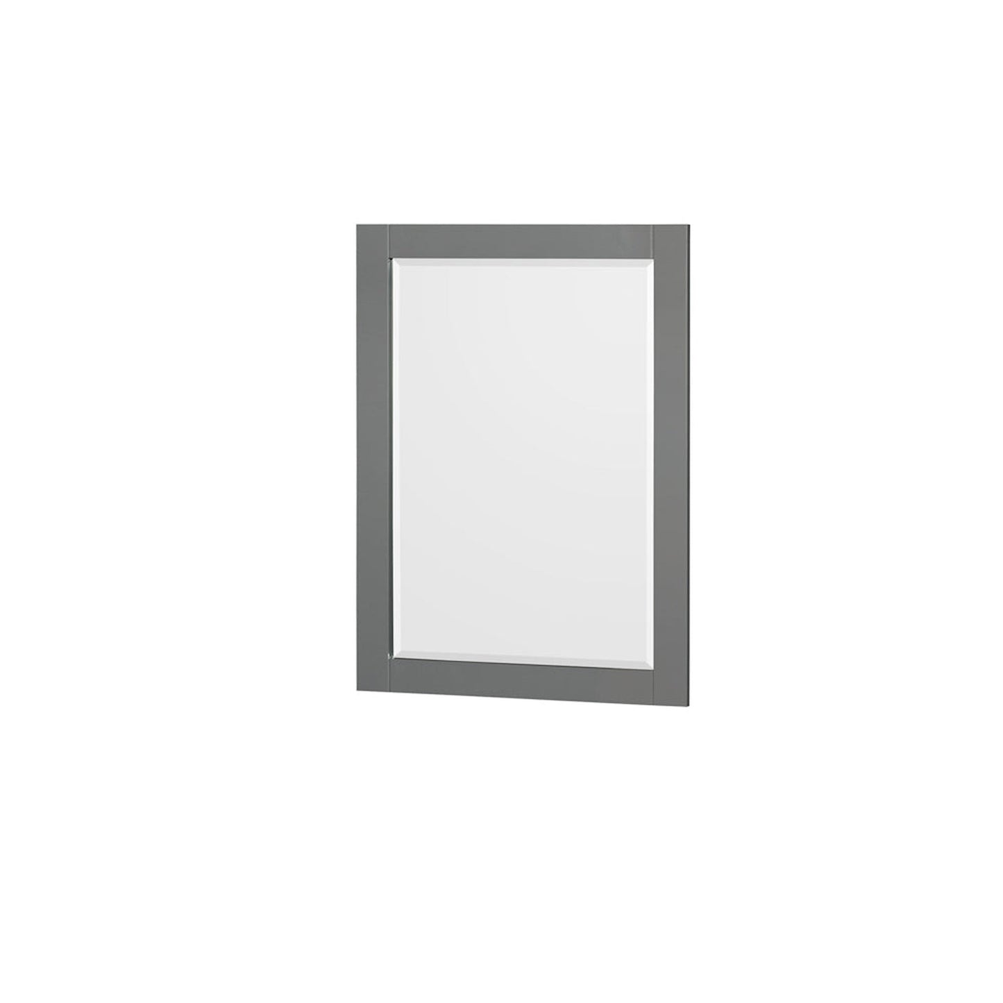 Wyndham Collection Sheffield 60" Double Bathroom Vanity in Dark Gray, White Quartz Countertop, Undermount Square Sinks, 24" Mirror