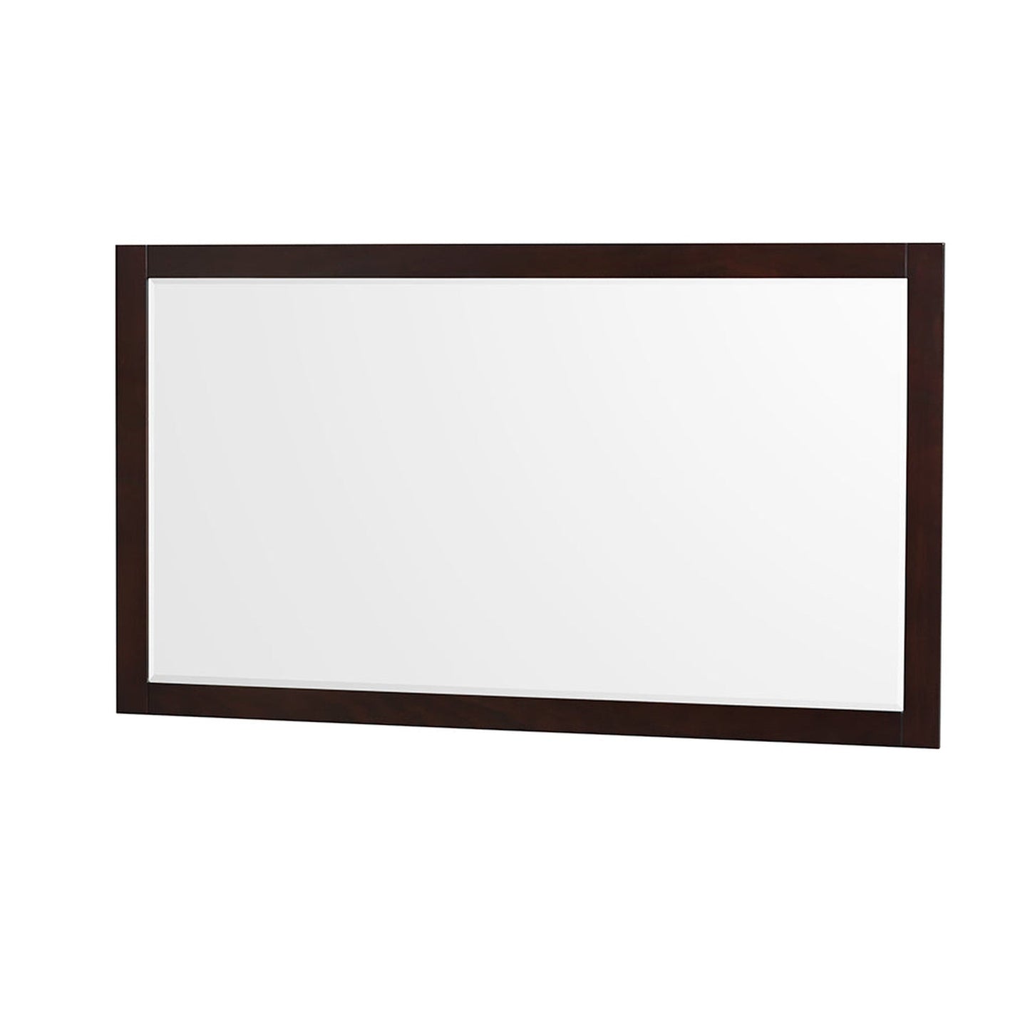 Wyndham Collection Sheffield 60" Double Bathroom Vanity in Espresso, Carrara Cultured Marble Countertop, Undermount Square Sinks, 58" Mirror