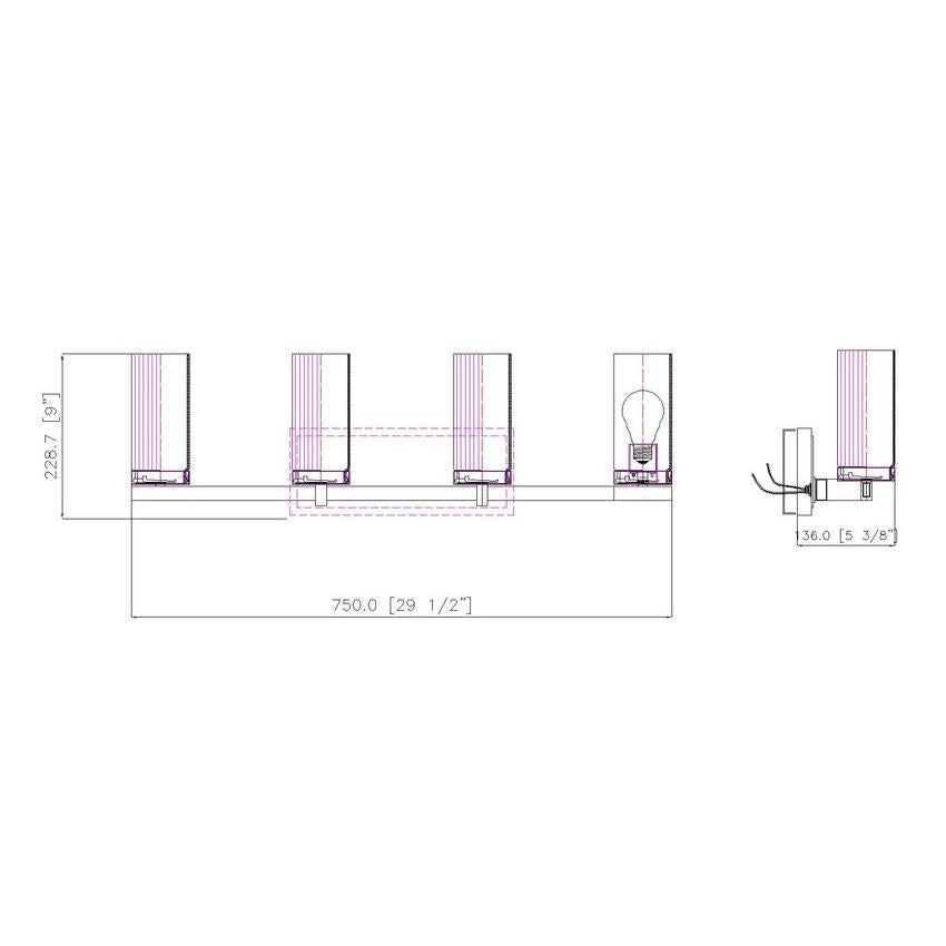 Z-Lite Danica 4-Light Medium Bulb Base Chrome Steel White Glass Shade Vanity Light