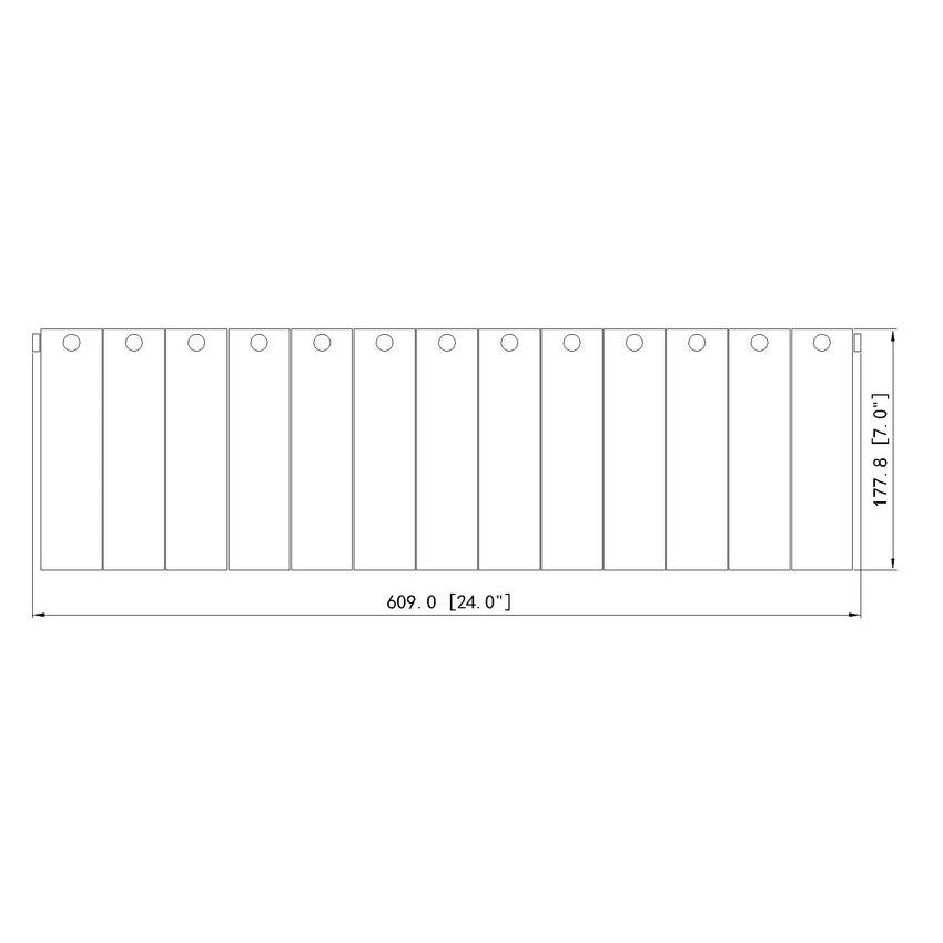 Z-Lite Glacier 24" 3-Light Matte Black Clear Glass Shade Vanity Light