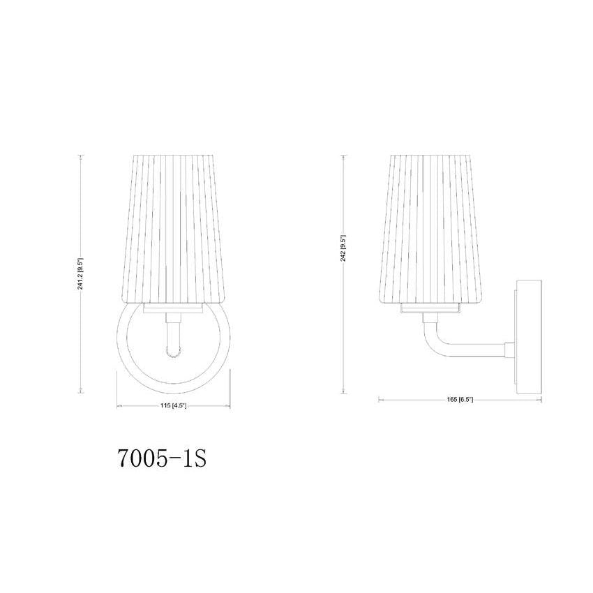 Z-Lite Montford 1-Light Medium Bulb Base Matte Black Steel Frame Matte Opal Glass Shade Wall Sconce