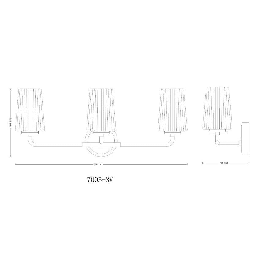 Z-Lite Montford 3-Light Medium Bulb Base Matte Black Steel Frame Matte Opal Glass Shade Vanity Light