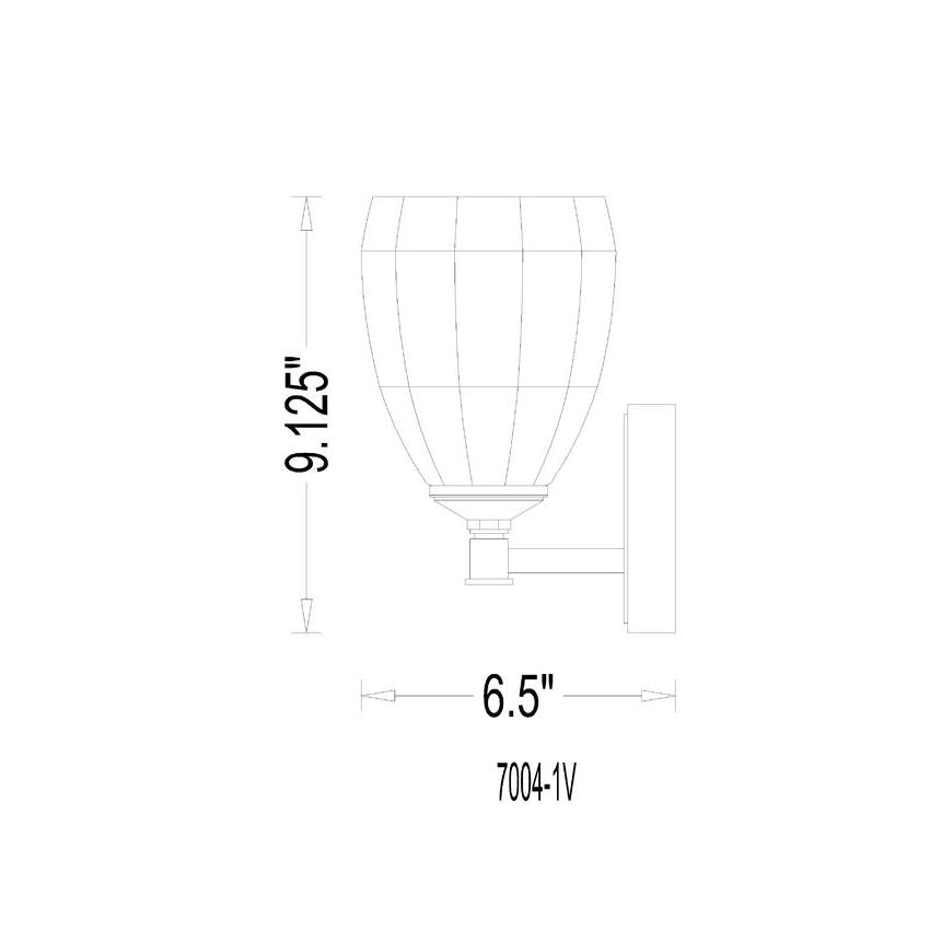 Z-Lite Oren 1-Light Medium Bulb Base Brushed Nickel Steel Frame Matte Opal Glass Shade Vanity Light