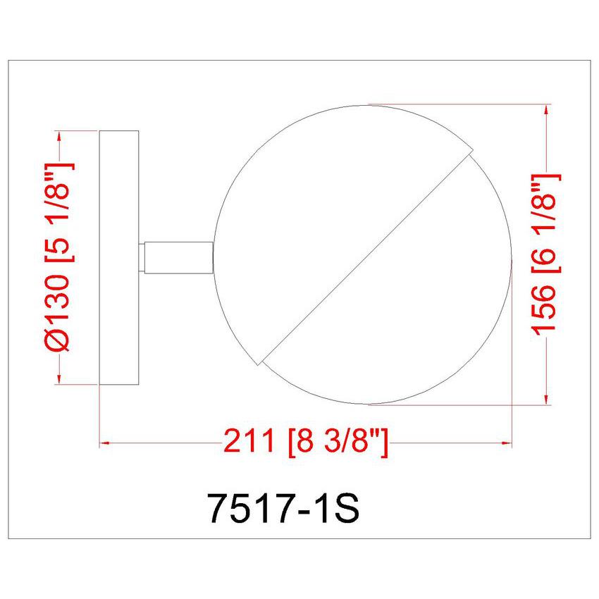 Z-Lite Realm Sphere 6" 1-Light Medium Base Modern Gold Steel Matte Opal Glass Shade Wall Sconce