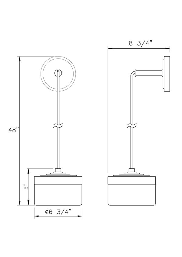 Z-Lite Renaud 7" 1-Light LED-Integrated Matte Black Steel Frame Feathered White Glass Shade Wall Sconce