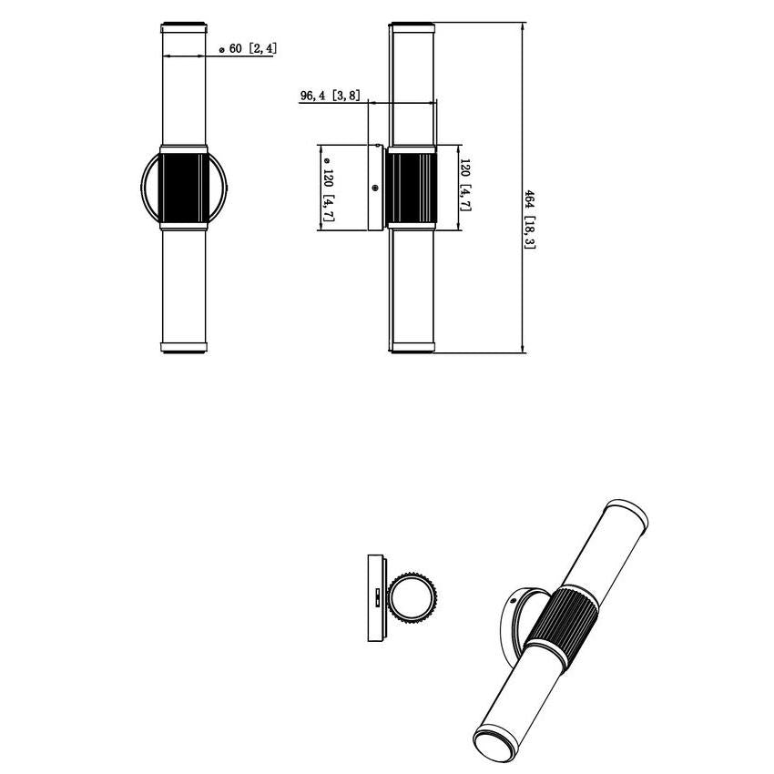 Z-Lite Solange 19" 1-Light LED Integrated Modern Gold Steel Opal White Glass Shade Vanity Lighting