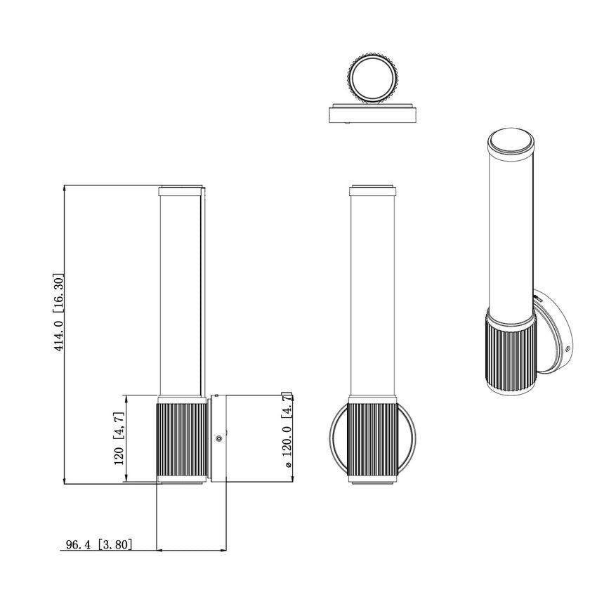 Z-Lite Solange 5" 1-Light LED Integrated Modern Gold Steel Opal White Glass Shade Wall Sconce