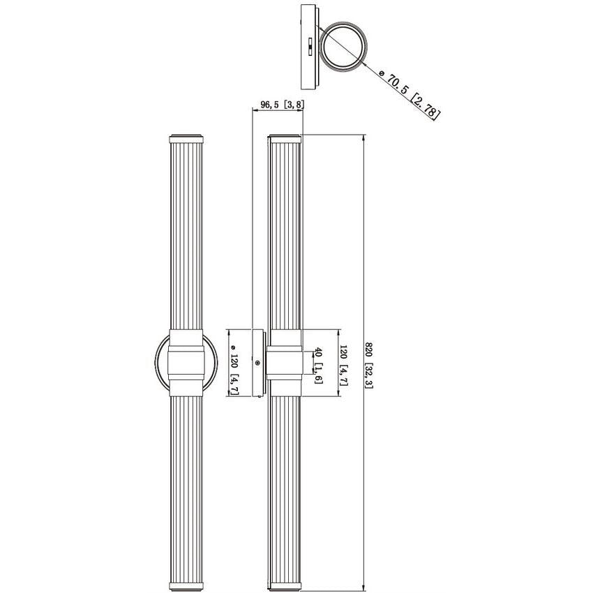 Z-Lite Warwick 33" 1-Light LED-Integrated Matte Black Steel White Opal Glass Shade Vanity Lighting