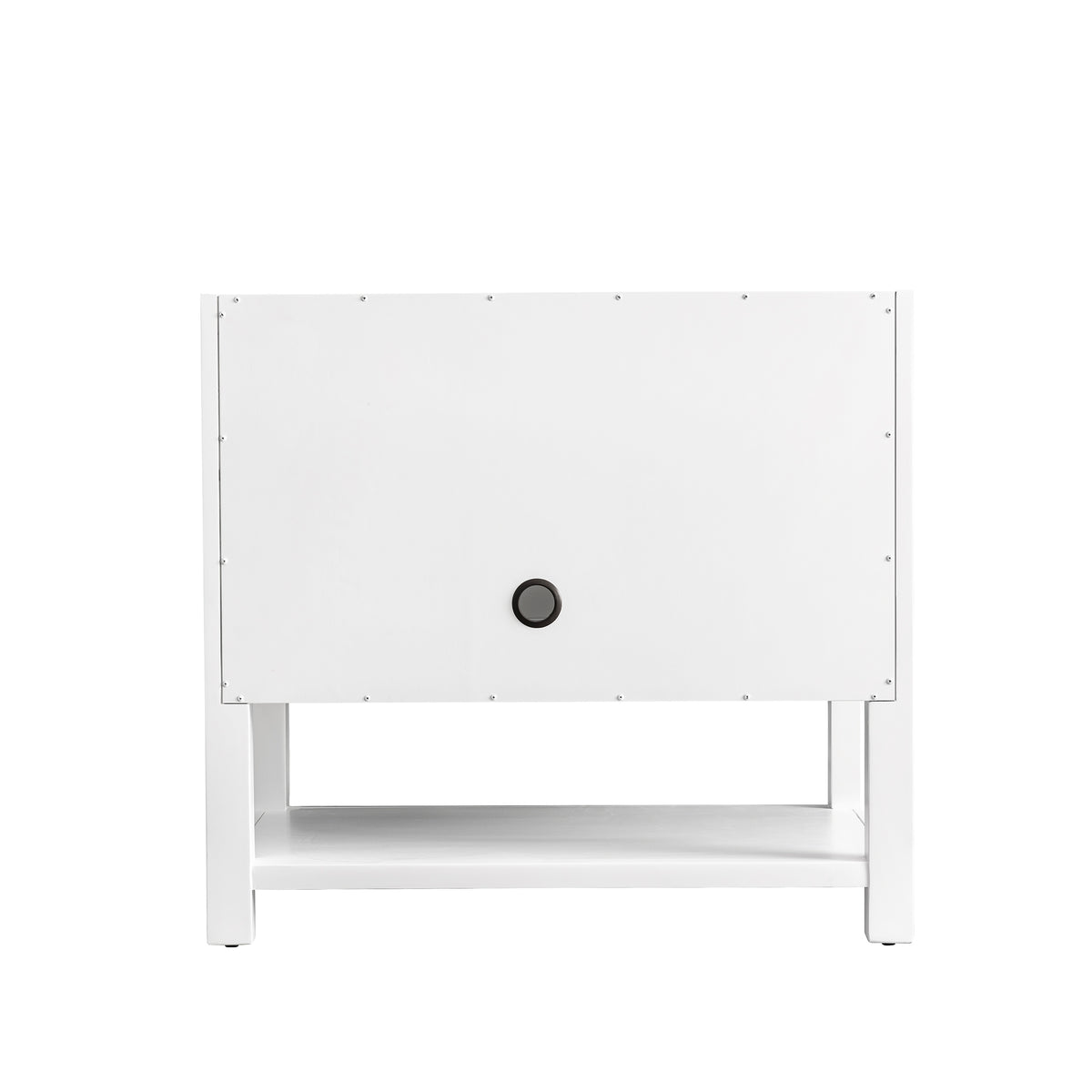 James Martin Vanities Breckenridge 36" Bright White Single Vanity With 3cm Siberian Silestone Top