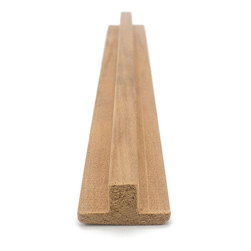 PROSAUNAS Thermo-Aspen 1" x 2" x 1' Natural Aspen Wood T-Moulding Sauna Trim