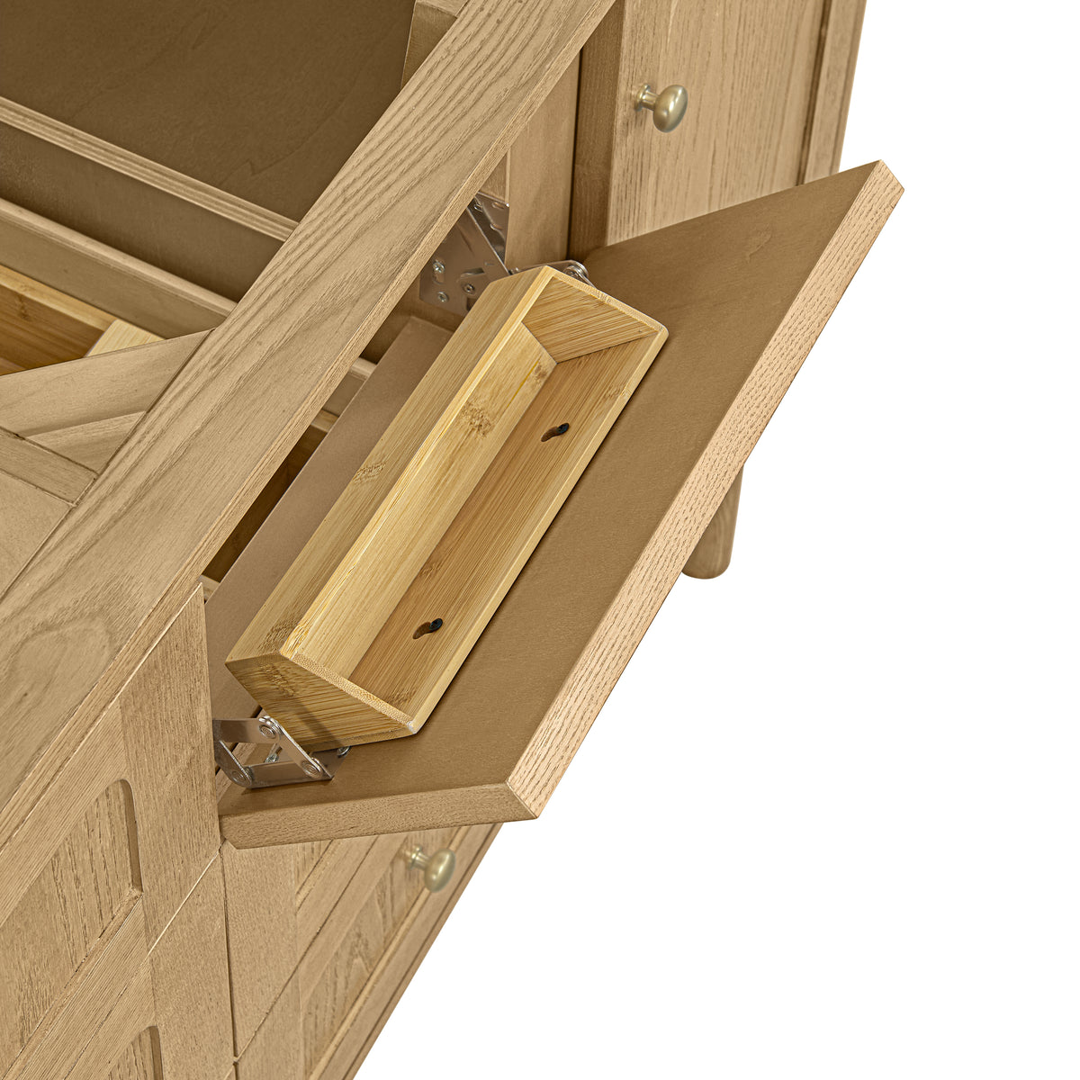 James Martin Vanities Laurent 60" Light Natural Oak Double Vanity Light