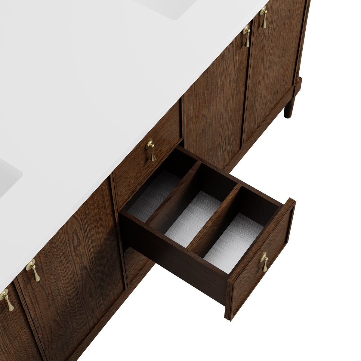 James Martin Vanities Kinnsden 72" Sable Oak Double Vanity Cabinet