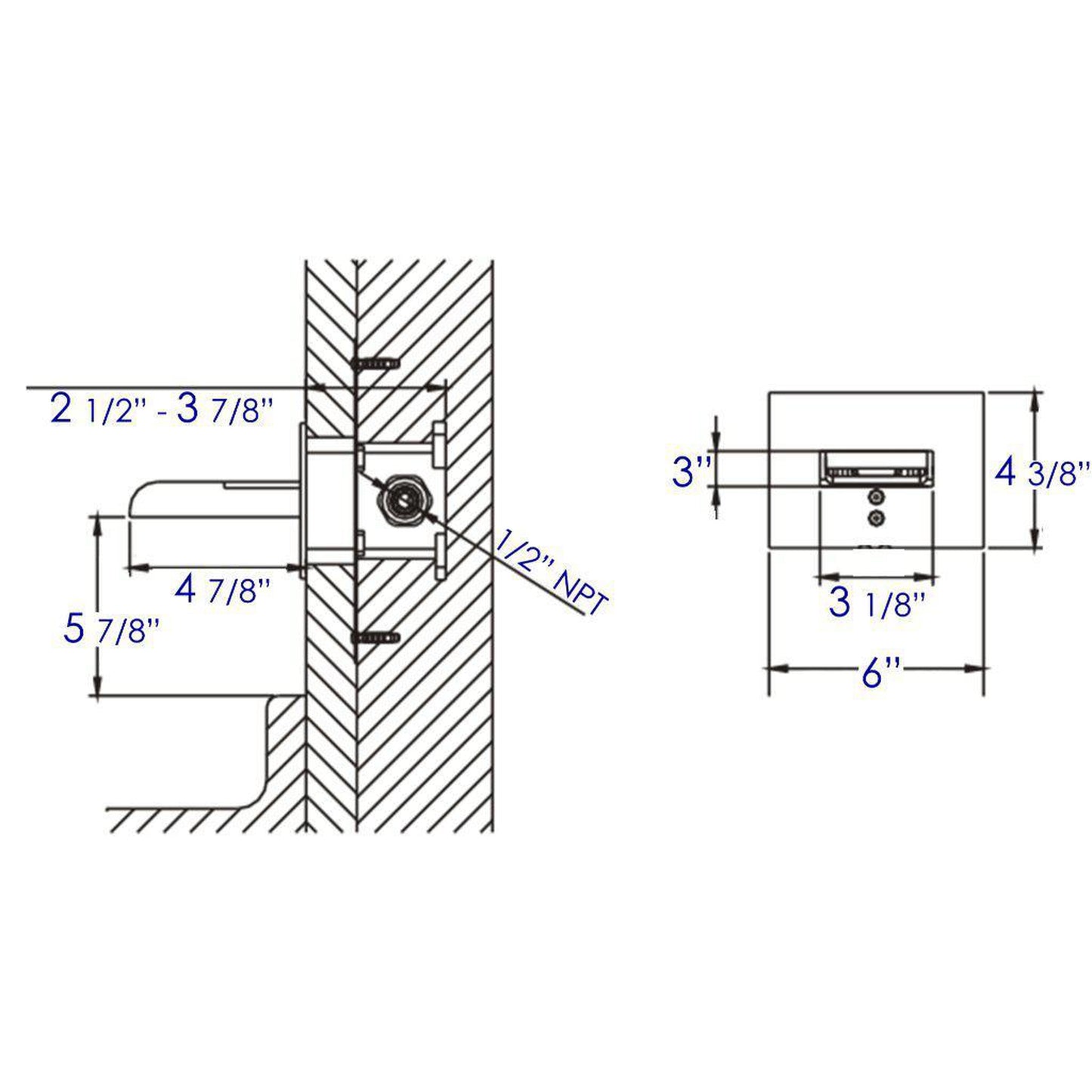 ALFI Brand AB5901-BN Brushed Nickel Solid Brass Distinctive Waterfall Bath Tub Filler