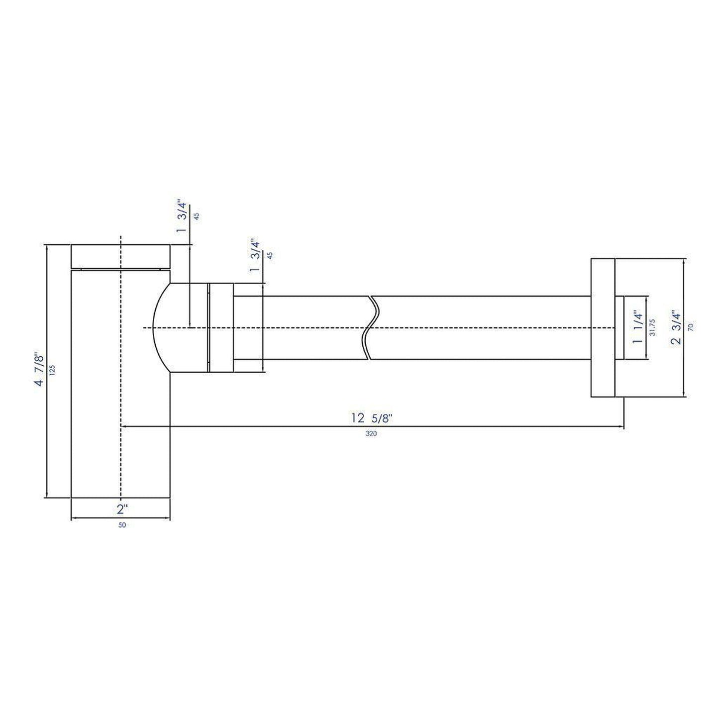 ALFI Brand AB9005-PC Polished Chrome Round Decorative Solid Brass Bottle P-Trap
