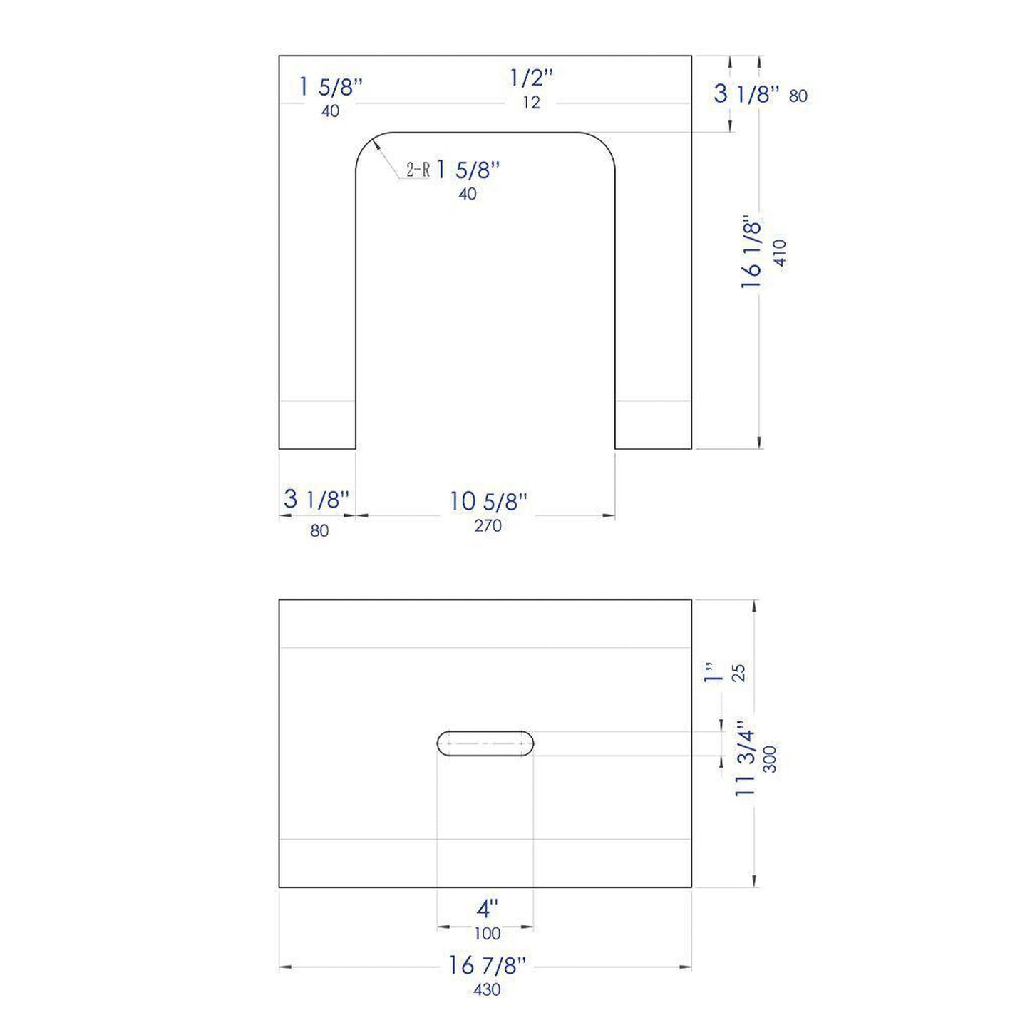ALFI Brand ABST99 White Matte Solid Surface Resin Bathroom/Shower Stool