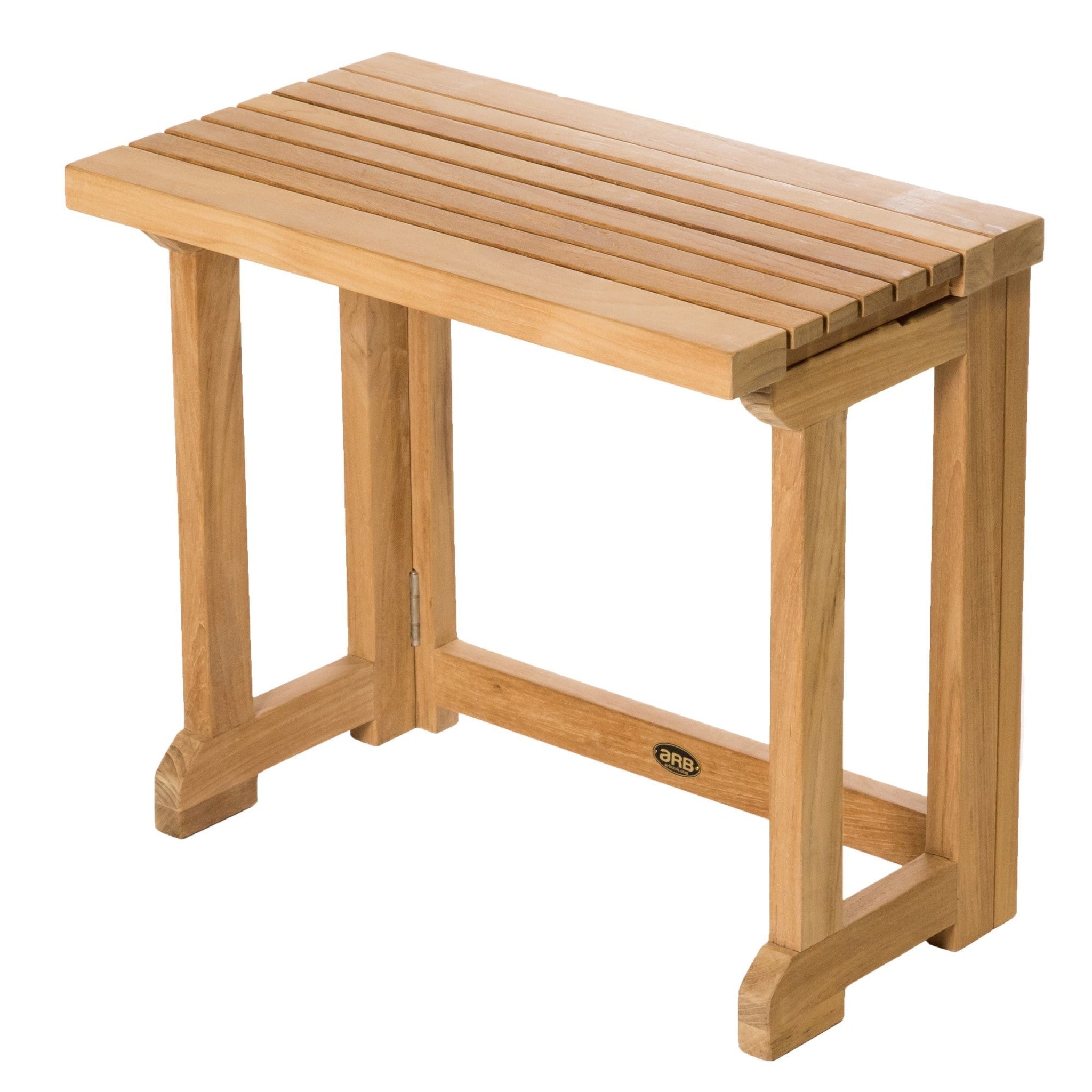 Teak folding shower seat with online legs