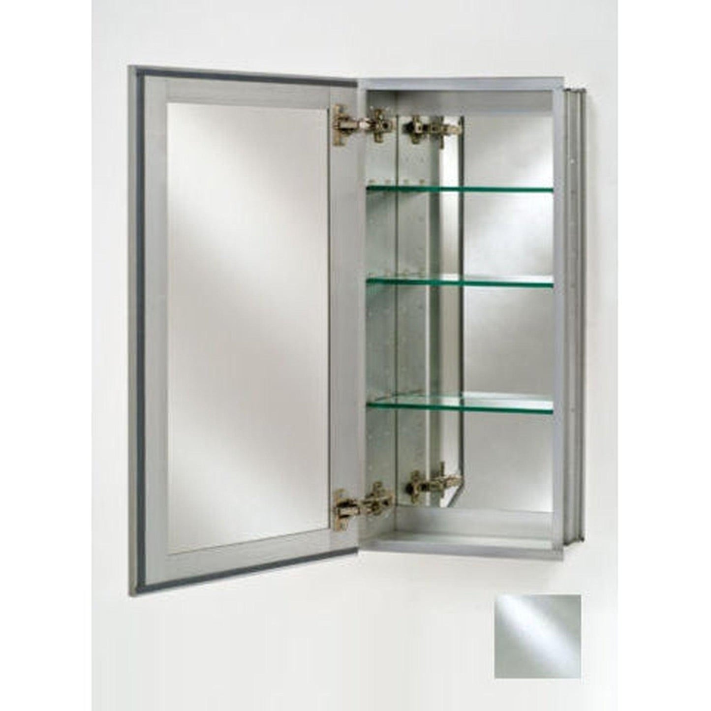 Afina Broadway 24" x 30" Deep Semi-Recessed Reversible Hinged Single Door Beveled Edge Medicine Cabinet