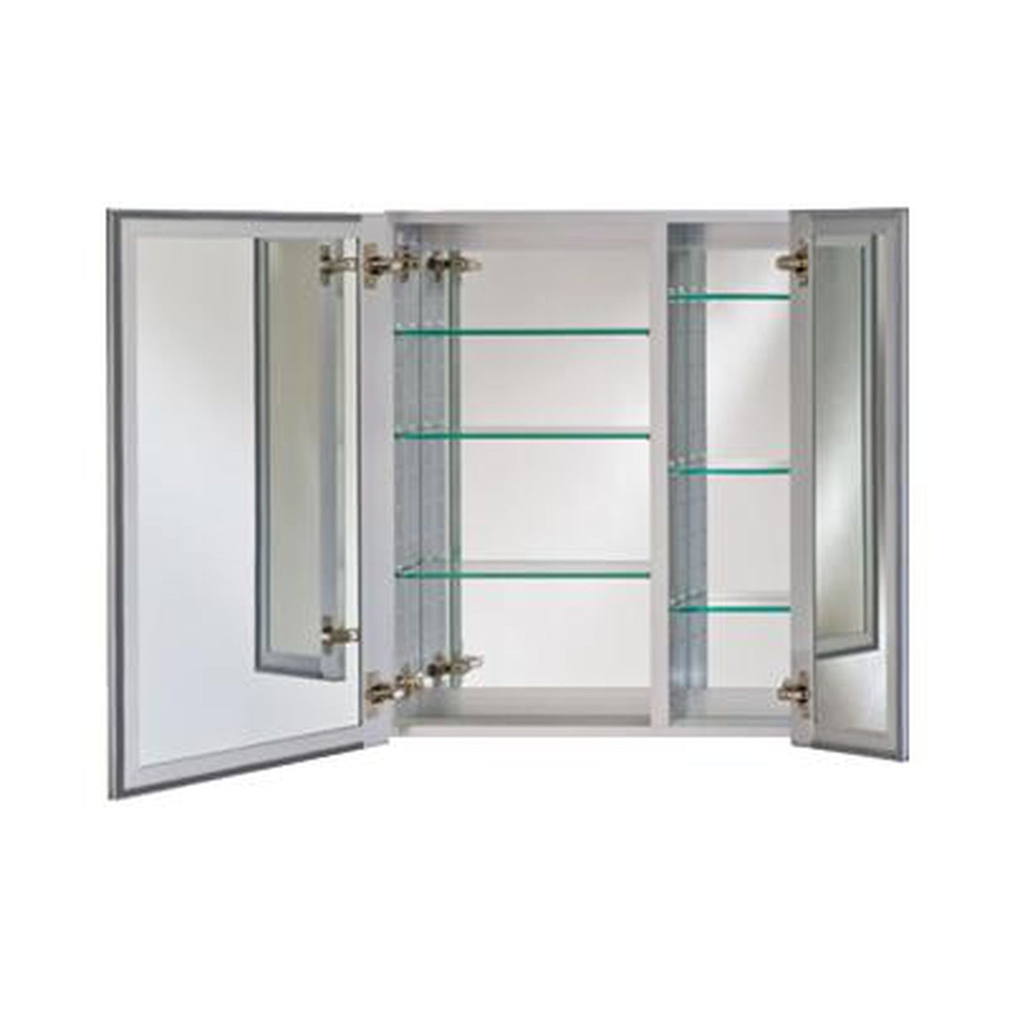 Afina Broadway 30" x 30" Recessed Double Door Polished Edge Medicine Cabinet
