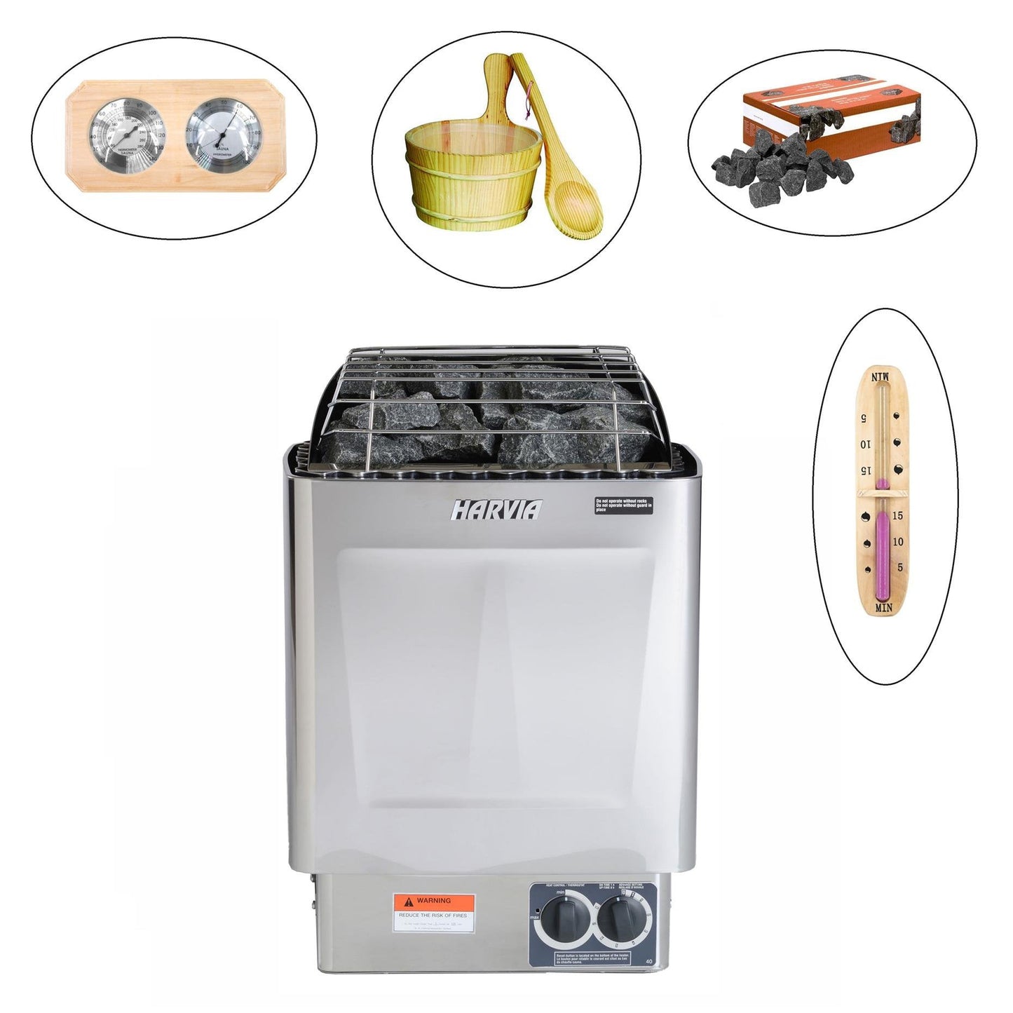 Aleko Canadian Hemlock 3-4 Person Indoor Wet Dry Steam Sauna With 4.5 kW ETL Certified Heater and LED Lights