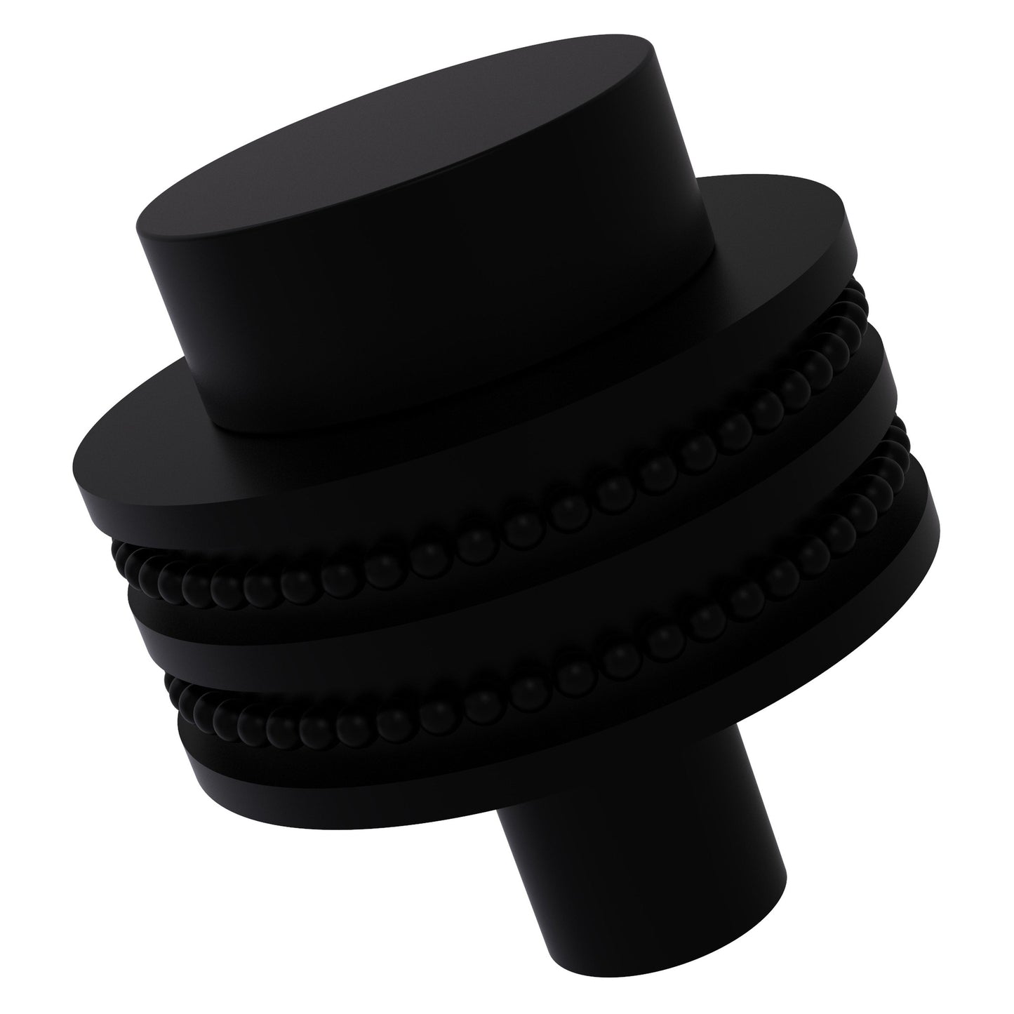 Allied Brass 101D 1.5" Matte Black Solid Brass Cabinet Knob