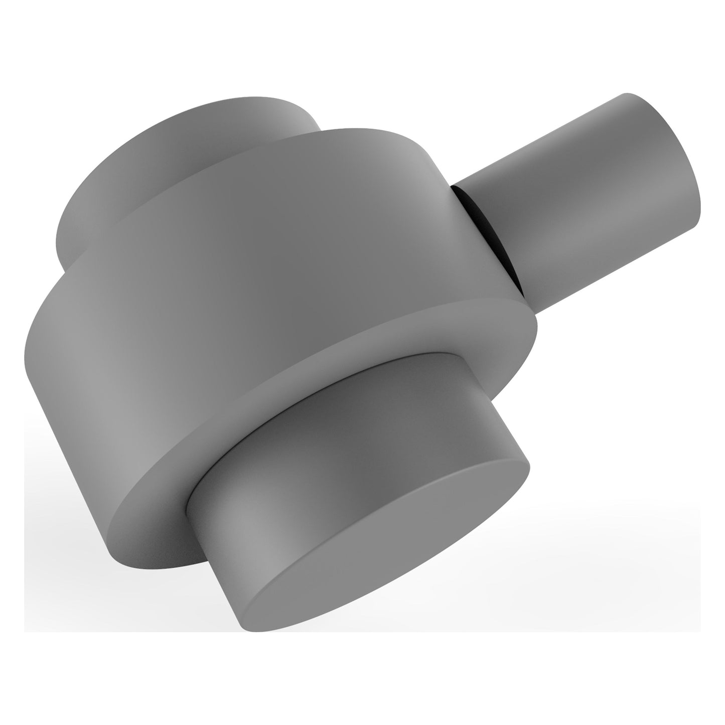 Allied Brass 102 1.5" Matte Gray Solid Brass Cabinet Knob
