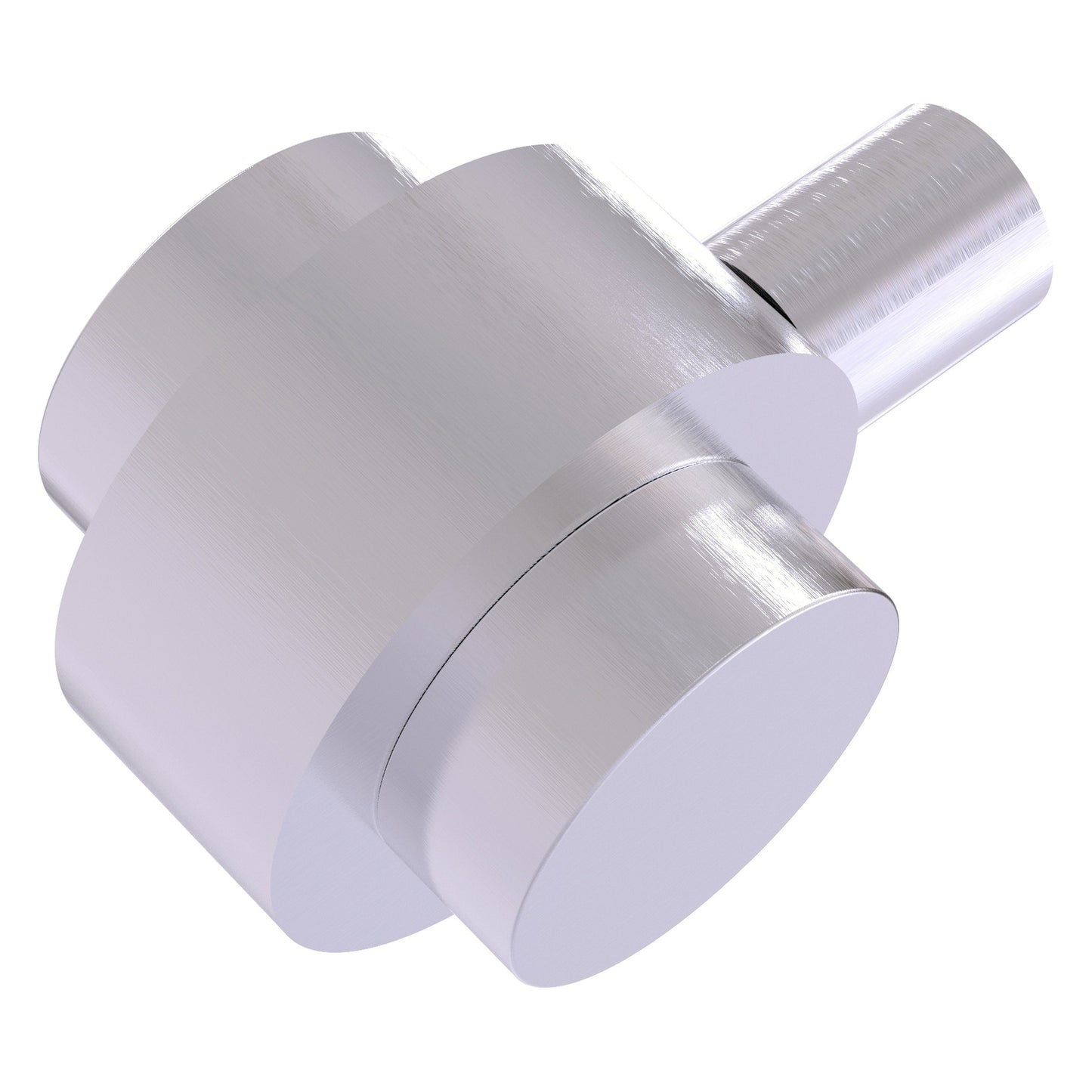 Allied Brass 102 1.5" Satin Chrome Solid Brass Cabinet Knob