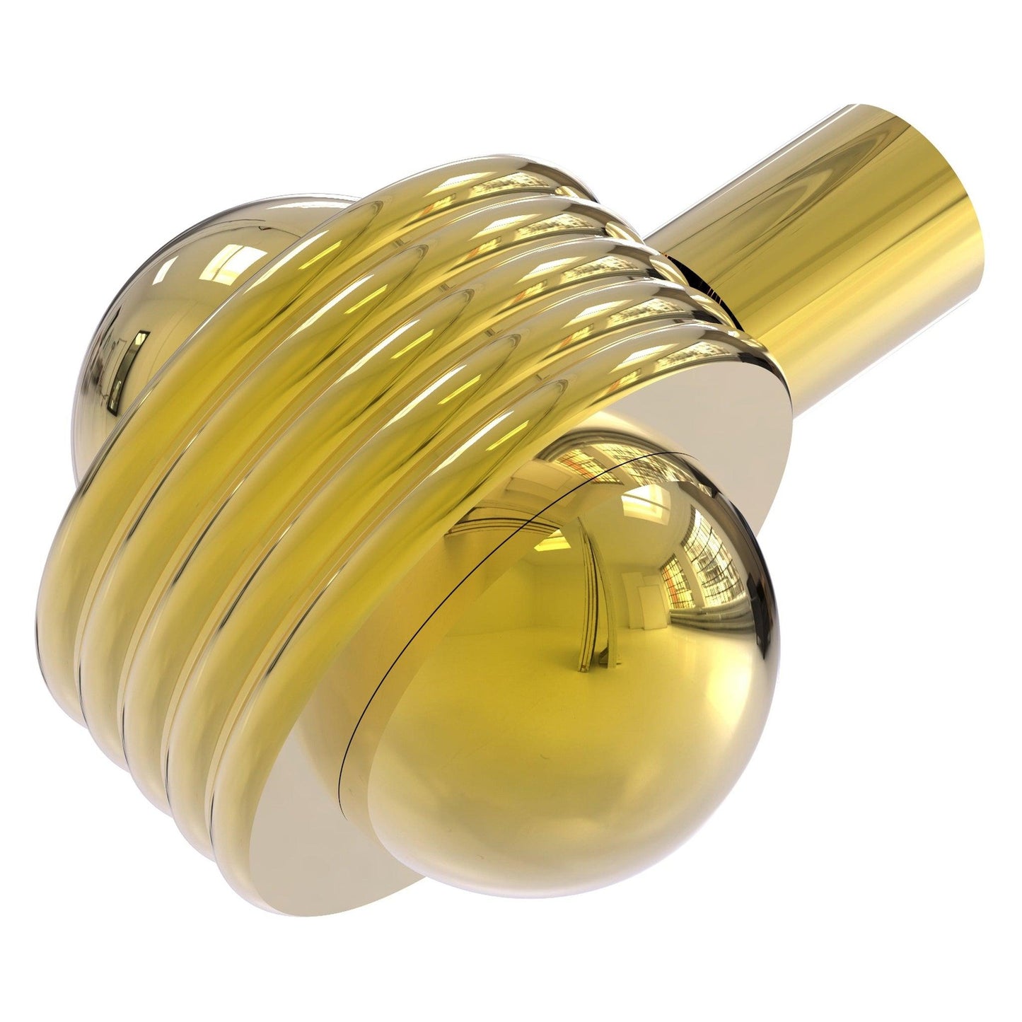 Allied Brass 102AG 1.5" Polished Brass Solid Brass Cabinet Knob