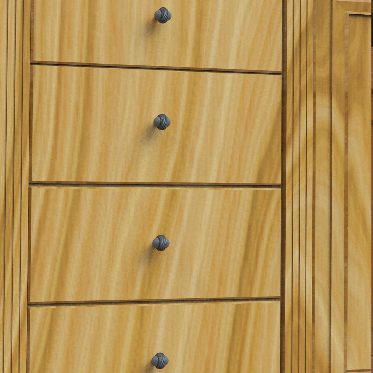 Allied Brass 102AT 1.5" Matte Gray Solid Brass Cabinet Knob