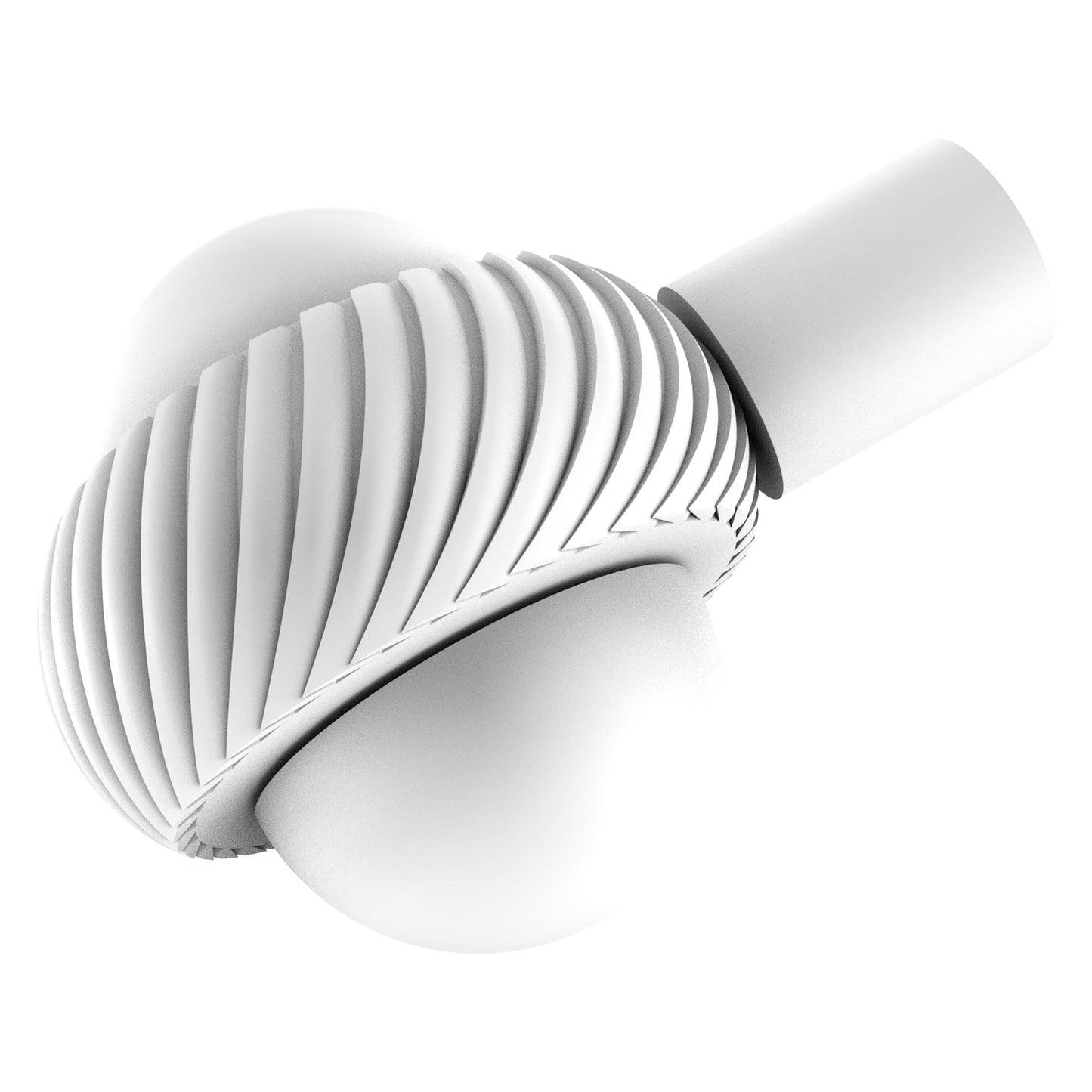 Allied Brass 102AT 1.5" Matte White Solid Brass Cabinet Knob