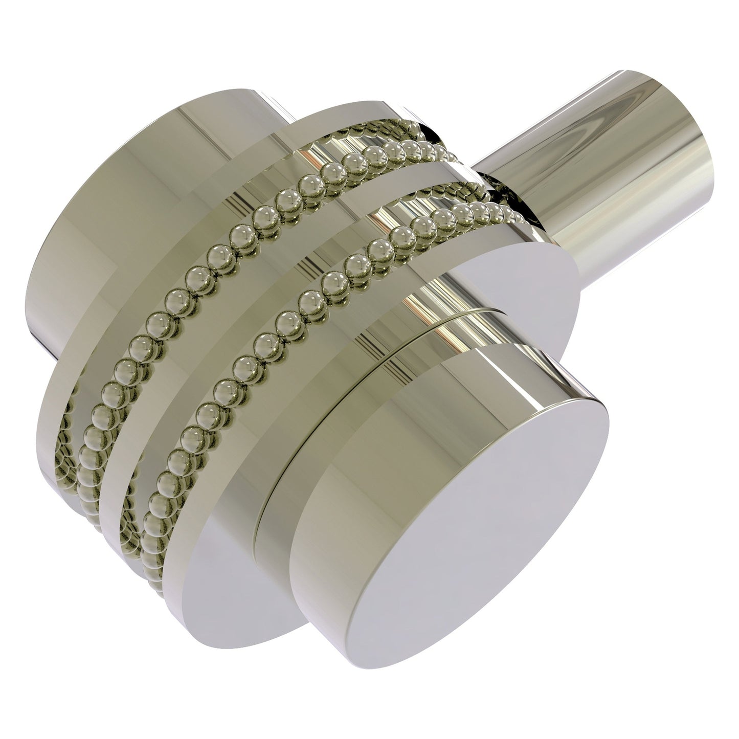 Allied Brass 102D 1.5" Polished Nickel Solid Brass Cabinet Knob