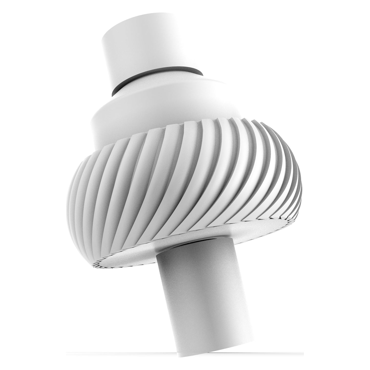 Allied Brass 103T 1.75" Matte White Solid Brass Cabinet Knob