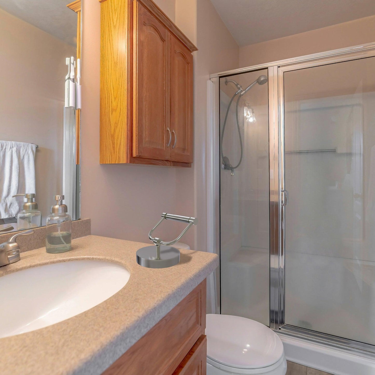 Allied Brass 1066 5.5" Satin Nickel Solid Brass Toilet Paper Holder