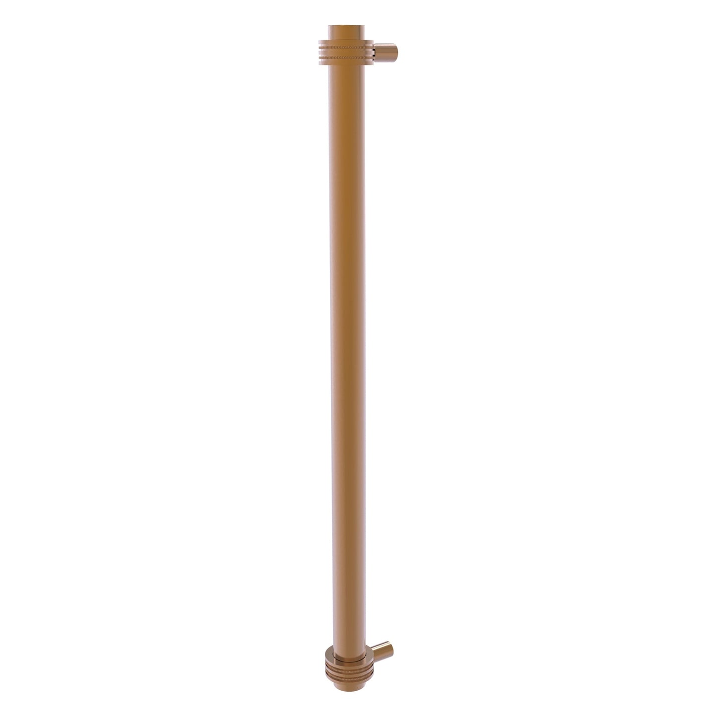 Allied Brass 402D-RP 19.6" x 2.9" Brushed Bronze Solid Brass Refrigerator Pull With Dotted Accents