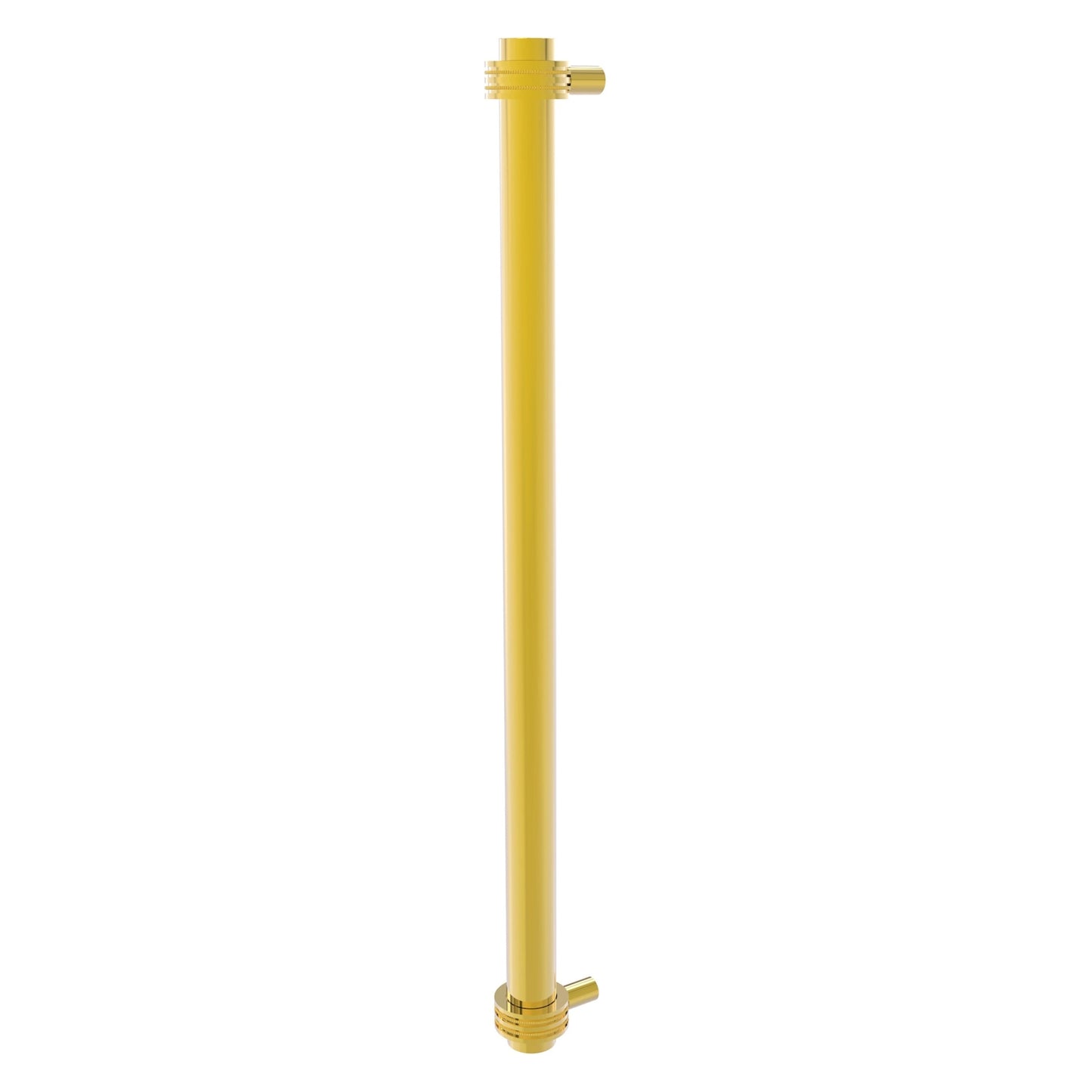 Allied Brass 402D-RP 19.6" x 2.9" Polished Brass Solid Brass Refrigerator Pull With Dotted Accents