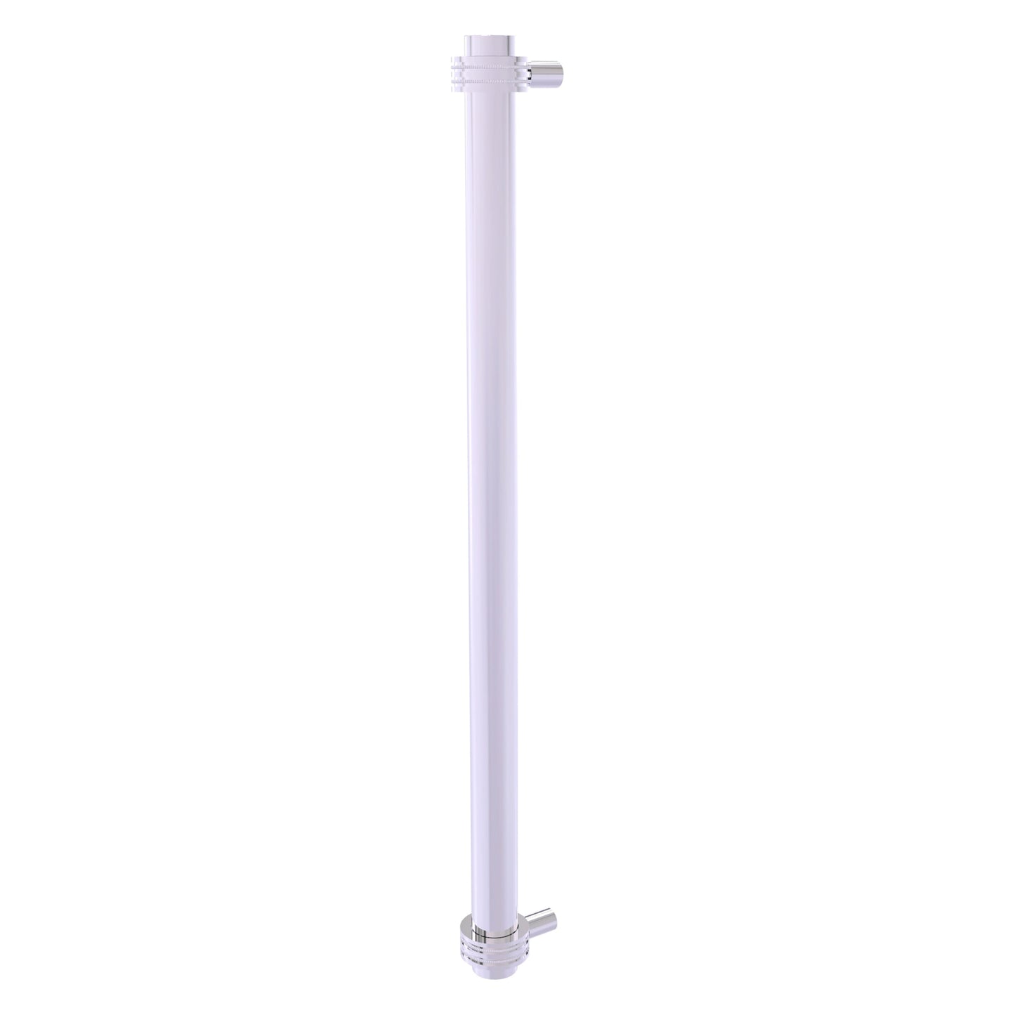 Allied Brass 402D-RP 19.6" x 2.9" Polished Chrome Solid Brass Refrigerator Pull With Dotted Accents