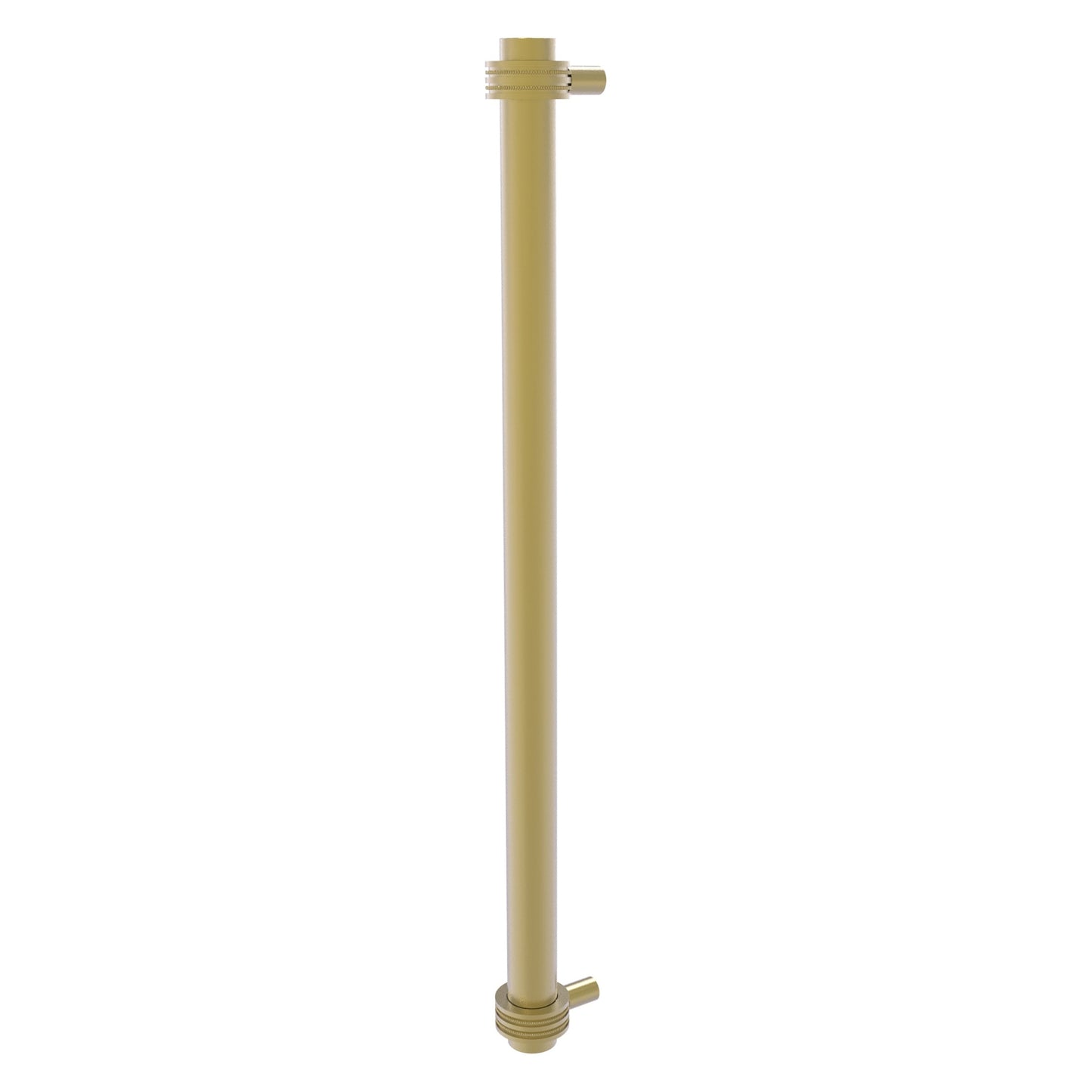 Allied Brass 402D-RP 19.6" x 2.9" Satin Brass Solid Brass Refrigerator Pull With Dotted Accents