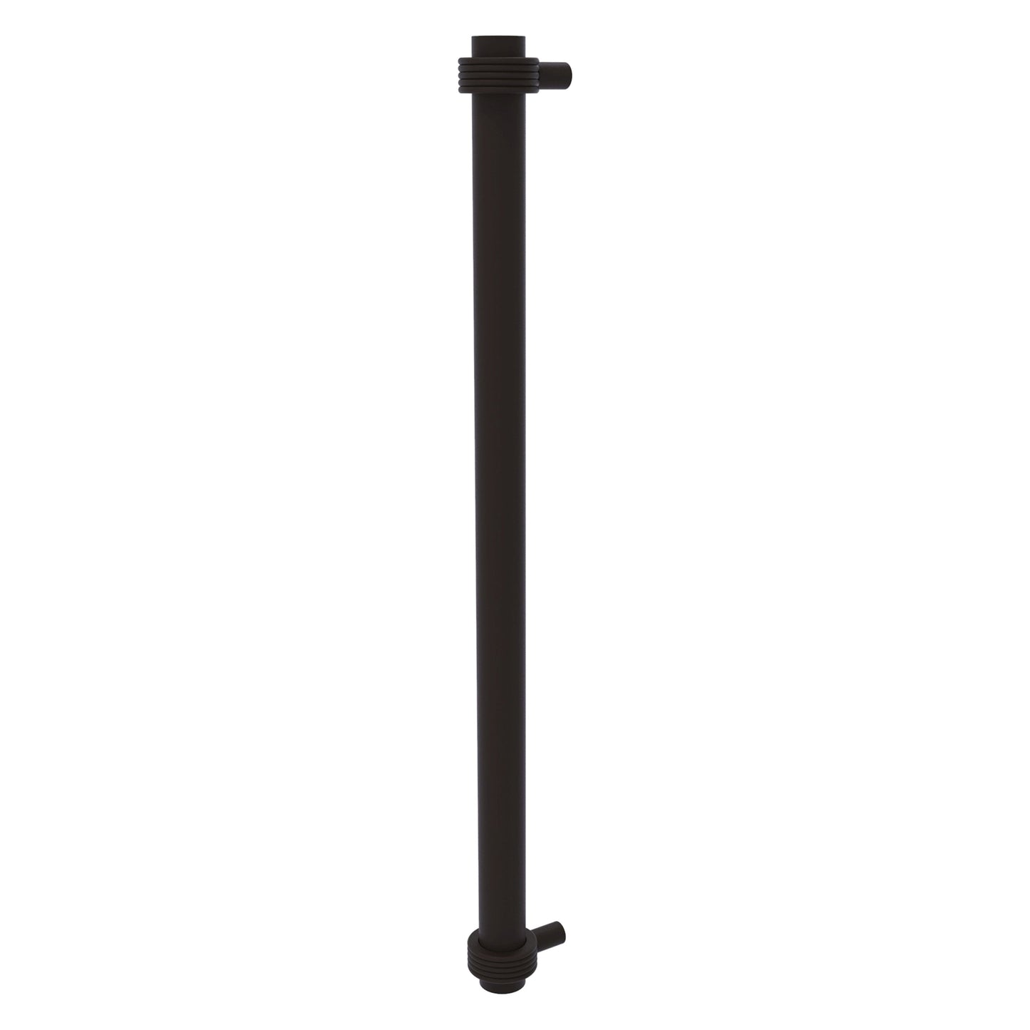 Allied Brass 402G-RP 19.6" x 2.9" Oil Rubbed Bronze Solid Brass Refrigerator Pull With Grooved Accents