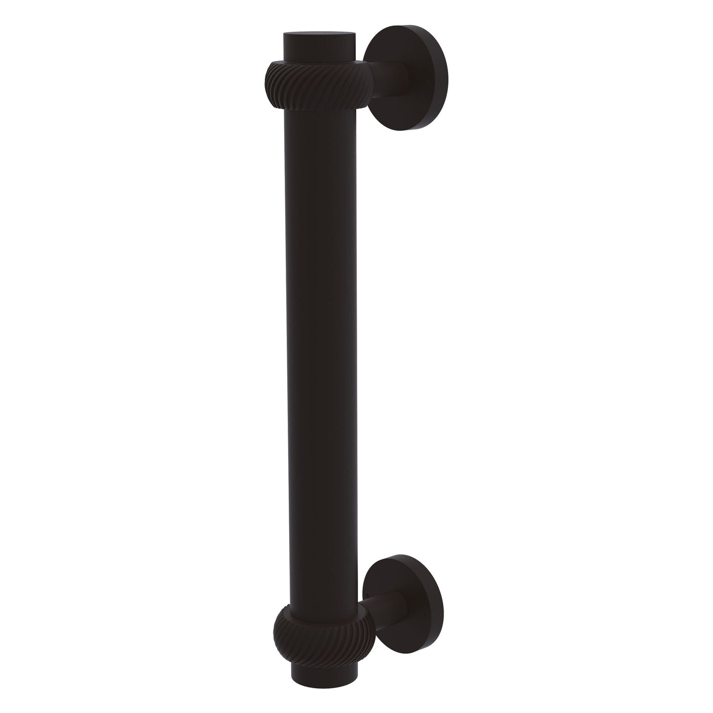 Allied Brass 402T 8" x 2.9" Oil Rubbed Bronze Solid Brass Door Pull With Twisted Accents