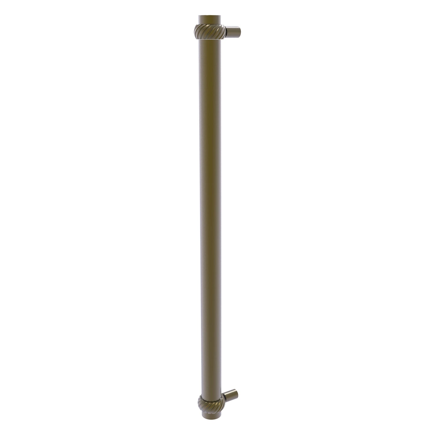 Allied Brass 402T-RP 19.6" x 2.9" Antique Brass Solid Brass Refrigerator Pull With Twisted Accents