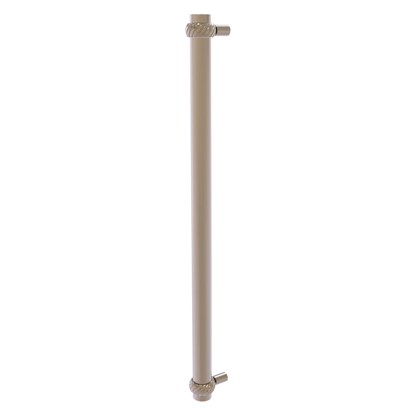 Allied Brass 402T-RP 19.6" x 2.9" Antique Pewter Solid Brass Refrigerator Pull With Twisted Accents