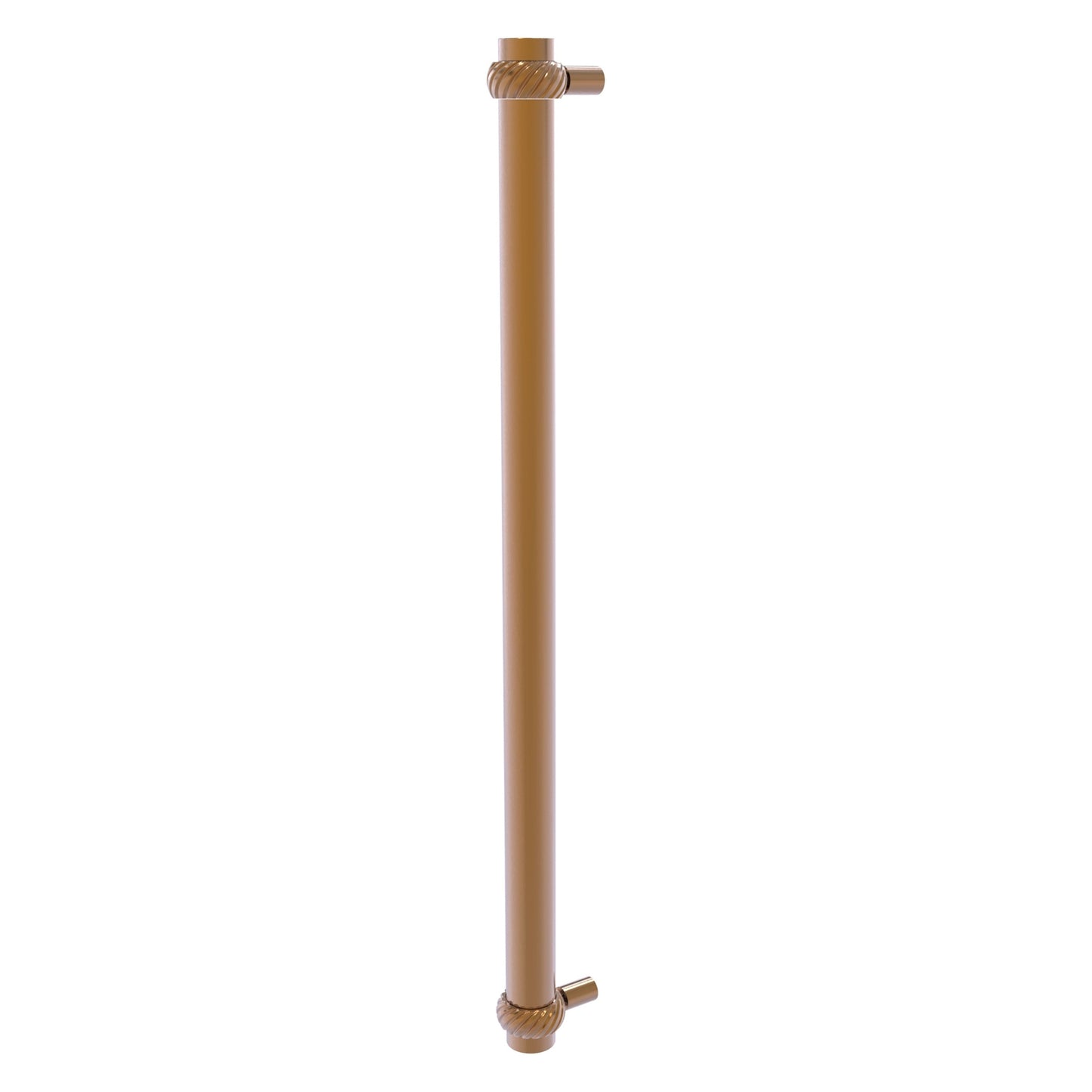 Allied Brass 402T-RP 19.6" x 2.9" Brushed Bronze Solid Brass Refrigerator Pull With Twisted Accents